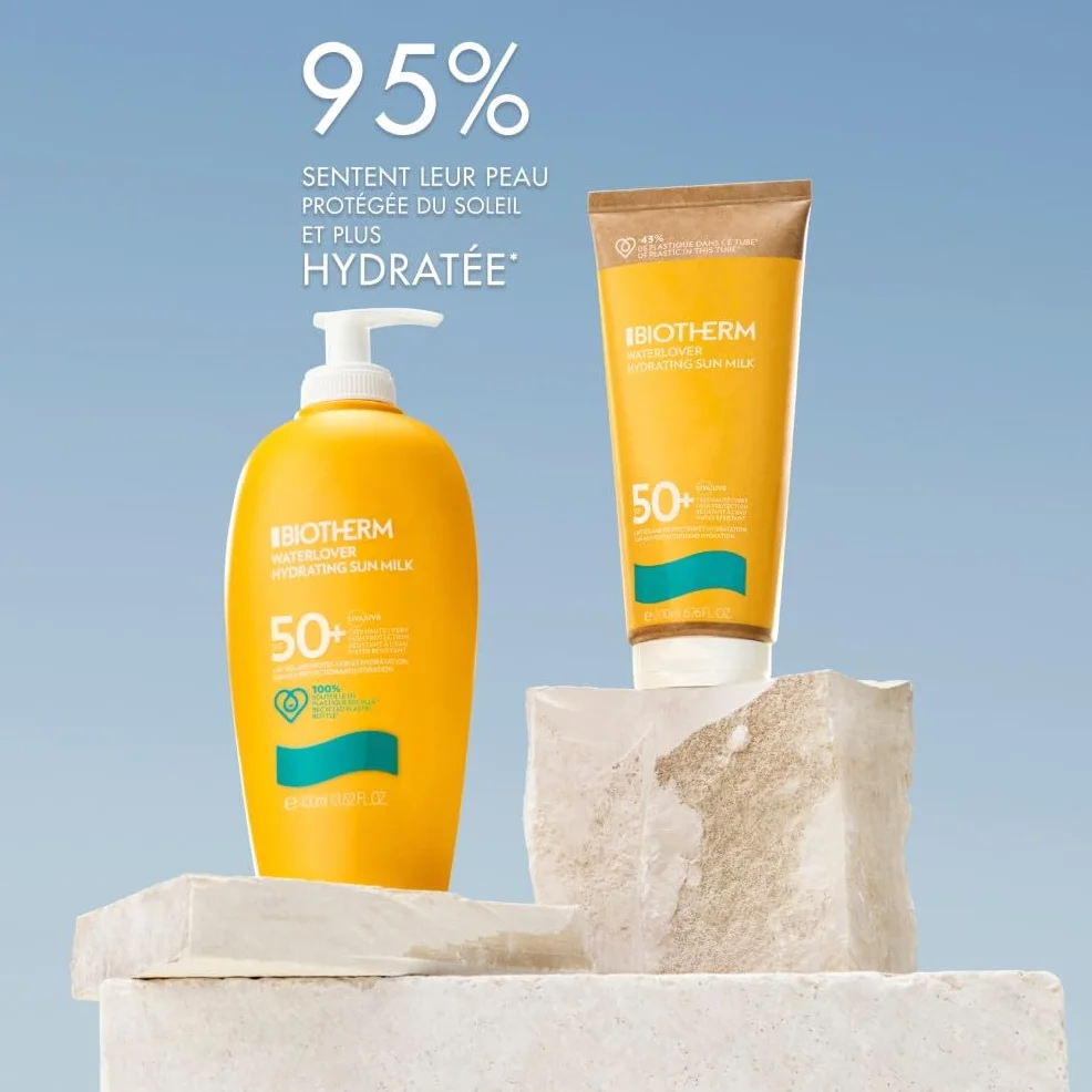 Biotherm Waterlover Crème Solaire Hydratante Lait Solaire Waterproof Corps & Visage Sans Taches Blanches