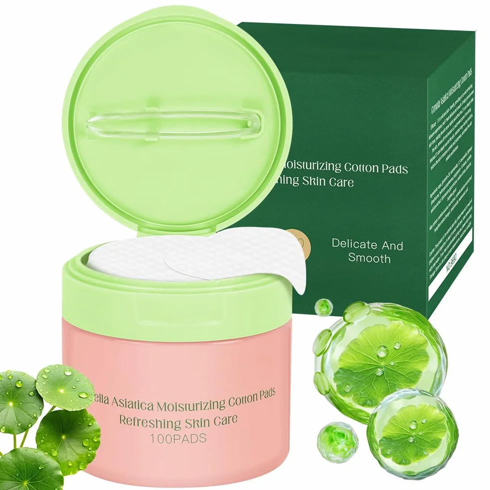 LOPHE Toner Pads Centella 100 pièces, Tampons Exfoliants Niacinamide, Correcteur Taches Sombres
