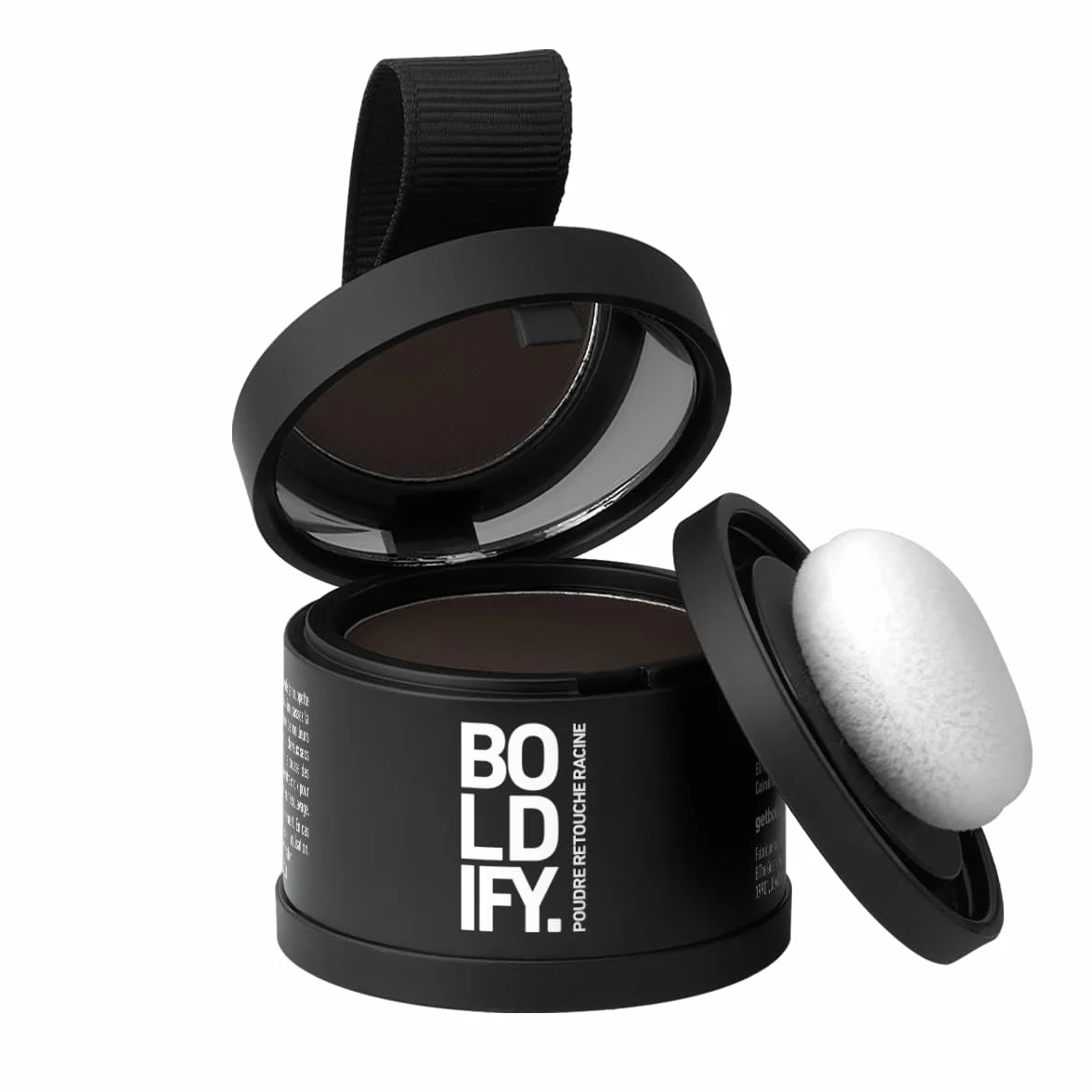BOLDIFY Poudre de Racine de Cheveux Marron Foncé, Retouche Racines Instantanée, Camoufle Cheveux Gris, 4g