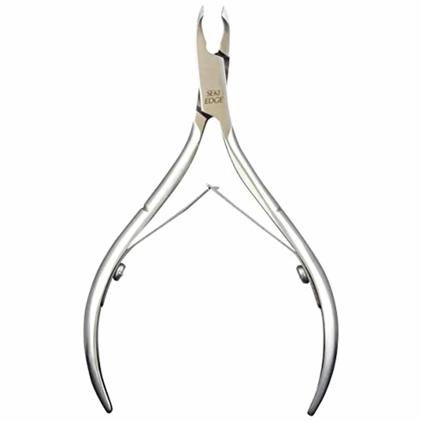 Seki EDGE SS-306 | Made in Japan | Pince à cuticules | Corps en acier inoxydable | 95 mm | Pour couper les cuticules et préparer les ongles avant la pose de gel
