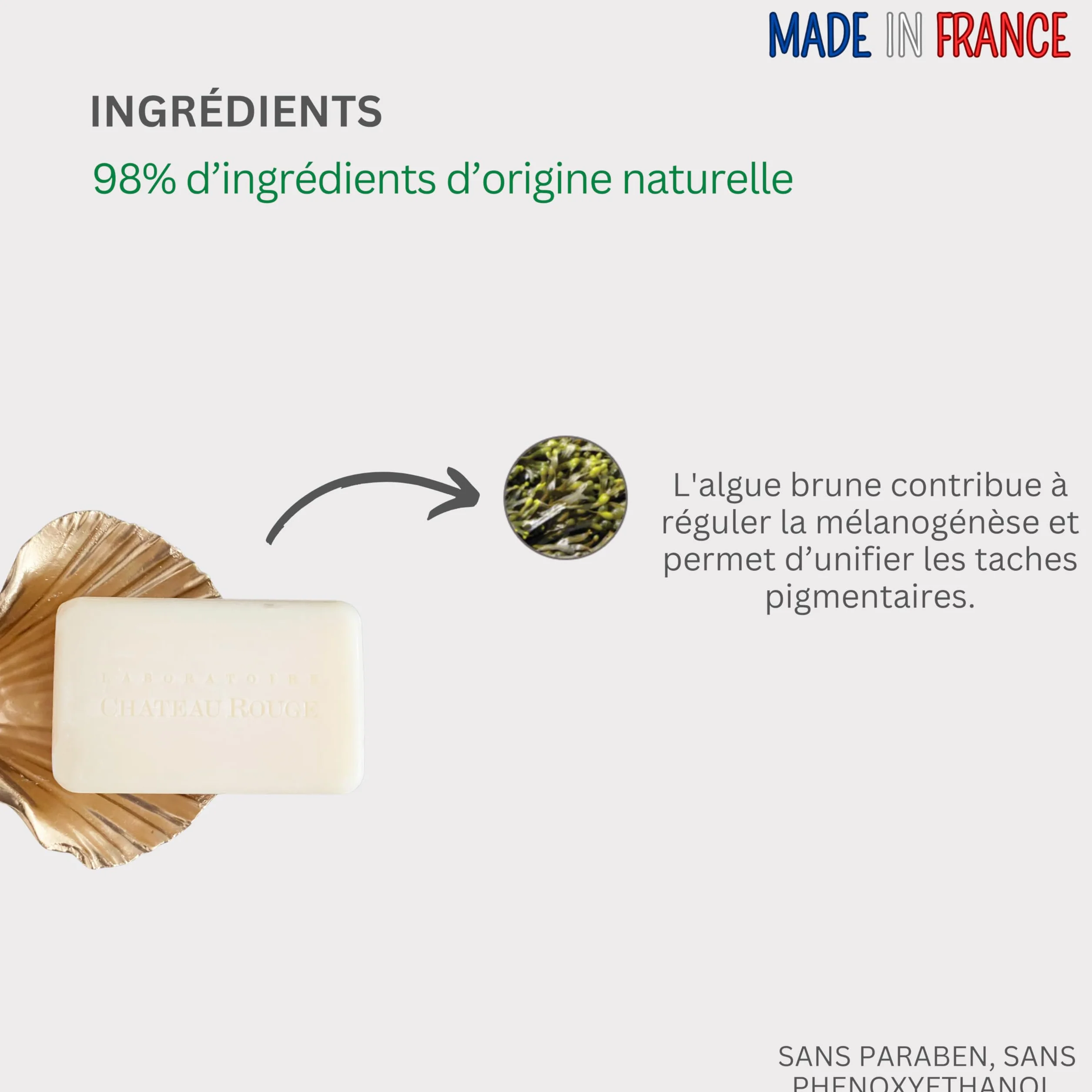 LABORATOIRE CHÂTEAU ROUGE Savon Dermatologique Unifiant 200g