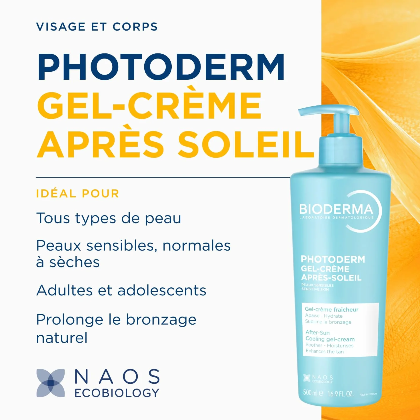 BIODERMA Photoderm Gel-crème après-soleil Soin hydratant apaisant 500 ml