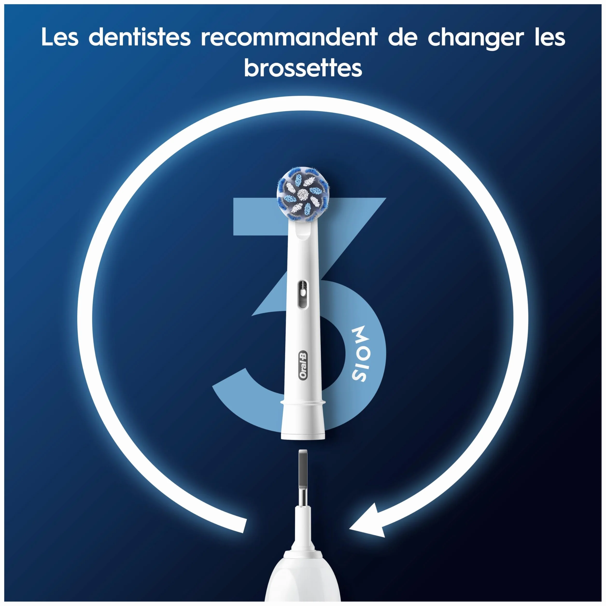 Oral-B Brossettes de Rechange Sensitive Clean, Lot de 12, Blanches – Recharges Brosse à Dents Électrique Pro avec Brins Ultra Doux