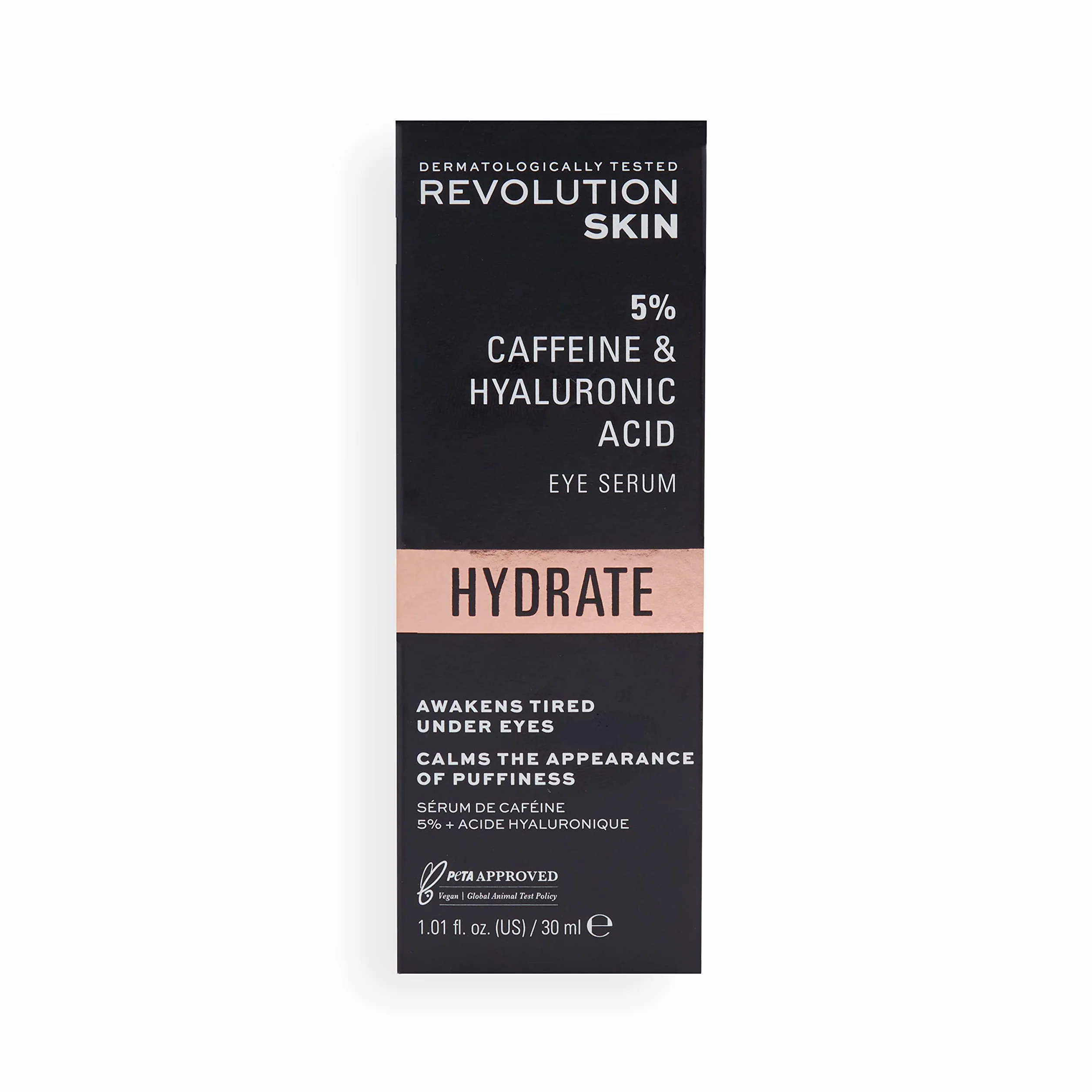 Revolution Skincare London Sérum sous les yeux 5% caféine et acide hyaluronique 30ml