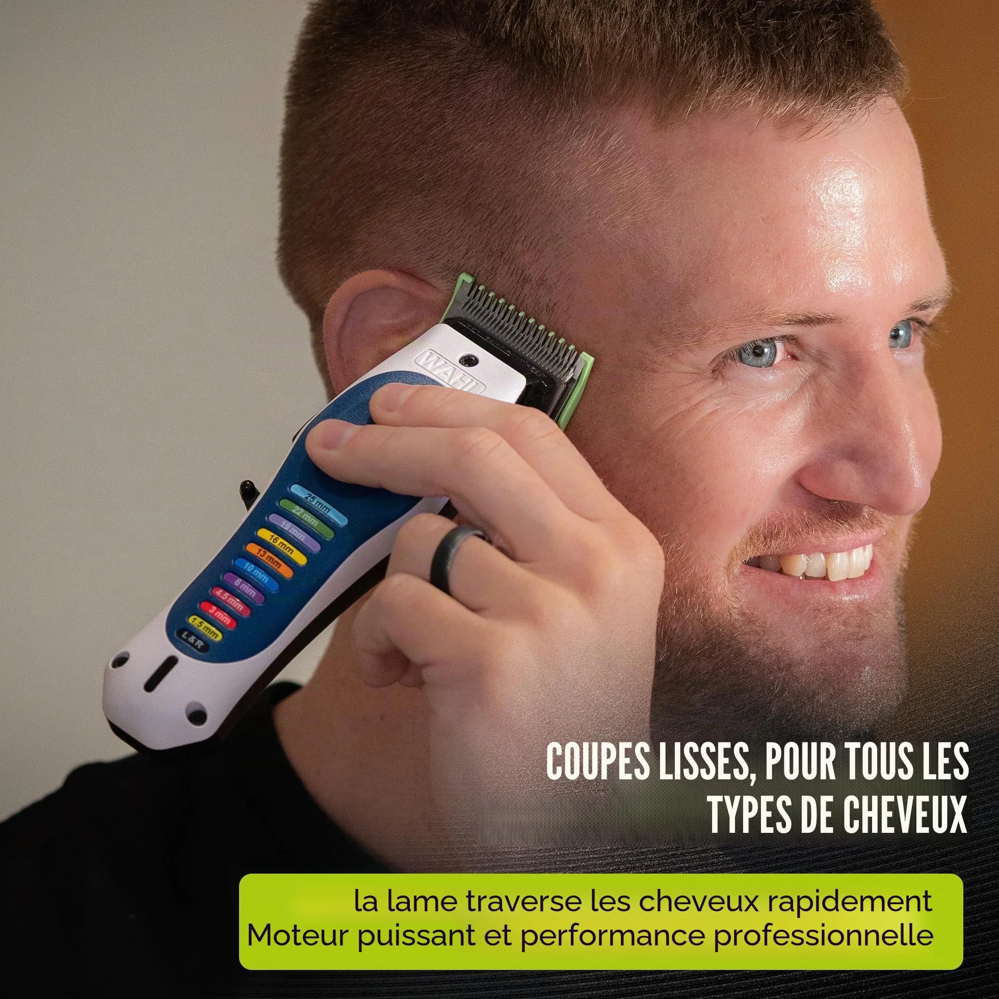 WAHL Color Pro Lithium Combi Kit, Kit de coupe complet, Tondeuse barbe, Ciseaux & peigne