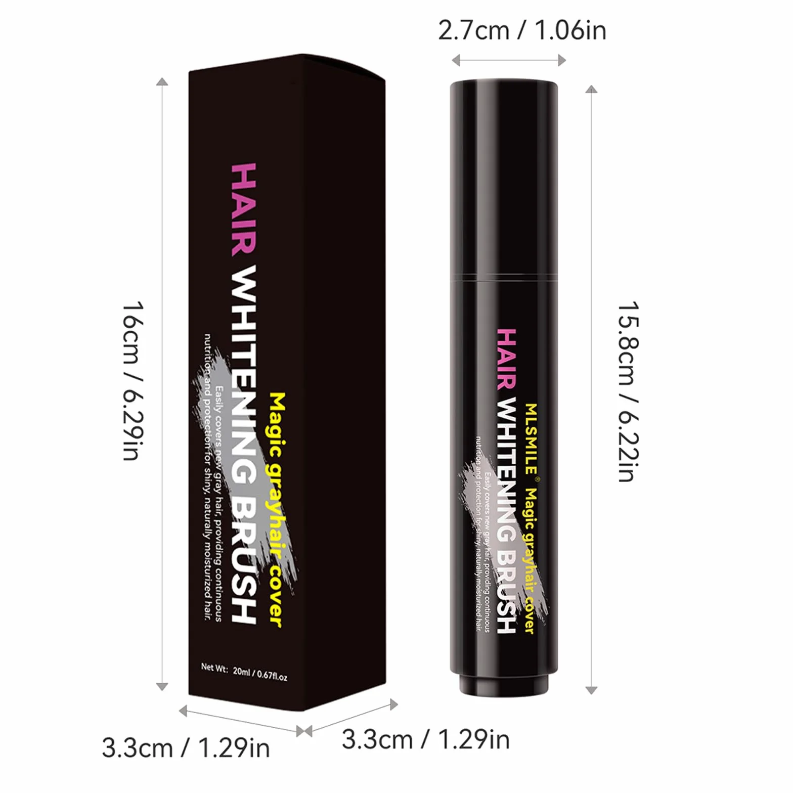 Craie Temporaire Pour Cheveux Stylo Colorant Noir Rouge À Lèvres Teinture Temporaire Soins Doux Peinture Cheveux