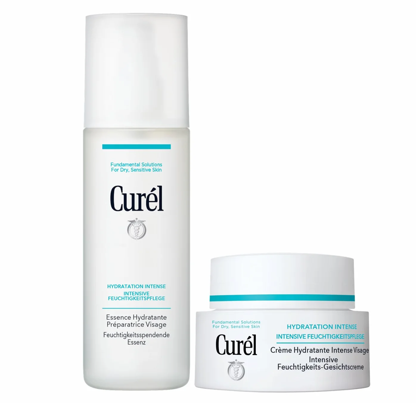 Curél Soin Hydratant Intensif Essence Hydratante 150 ml + Crème Visage 40 g Ceramides Peaux Sèches Sensibles