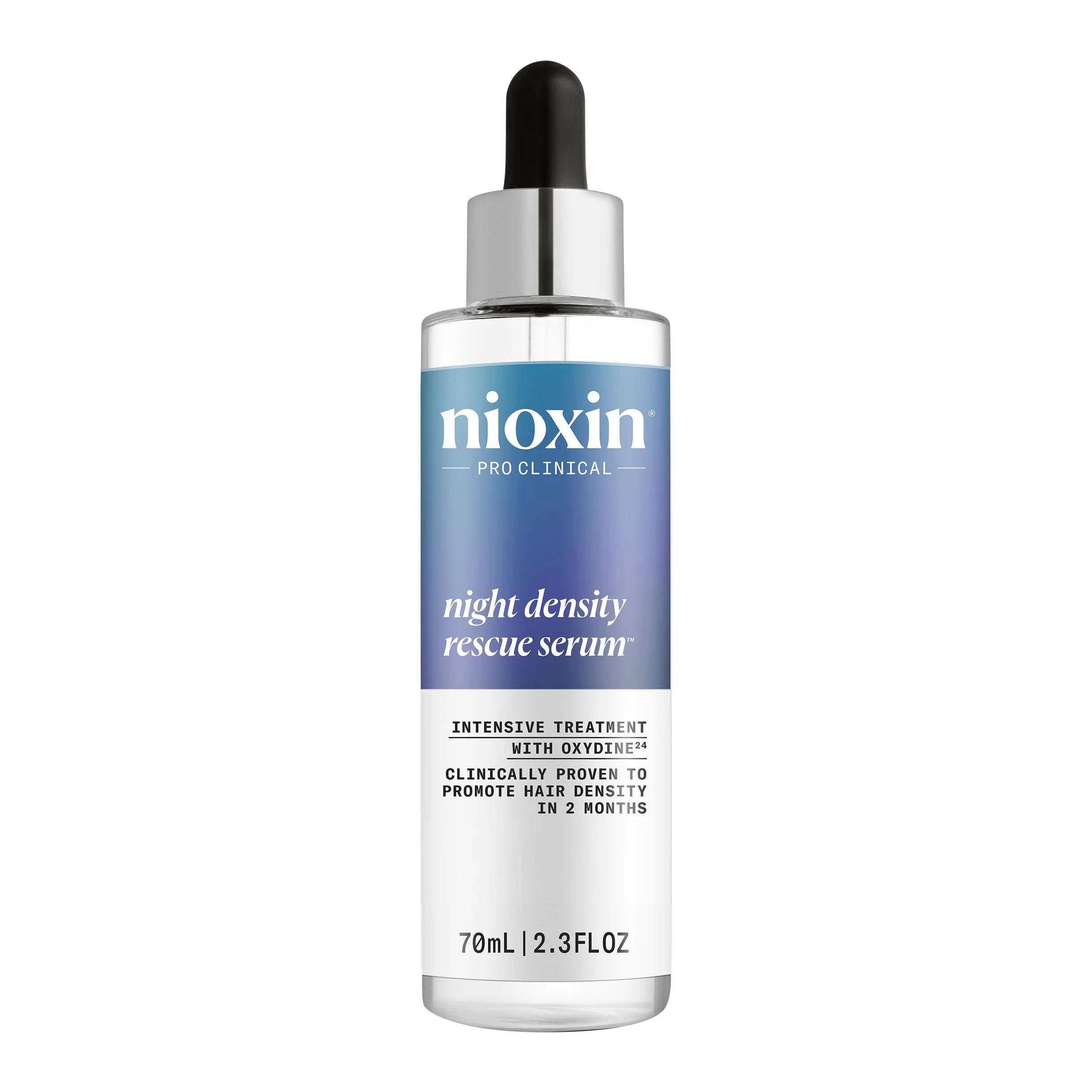 NIOXIN Night Density Rescue Serum - Sérum de Nuit Épaississant Booster de Croissance - Enrichi en Gingembre et Caféine (70 ml)