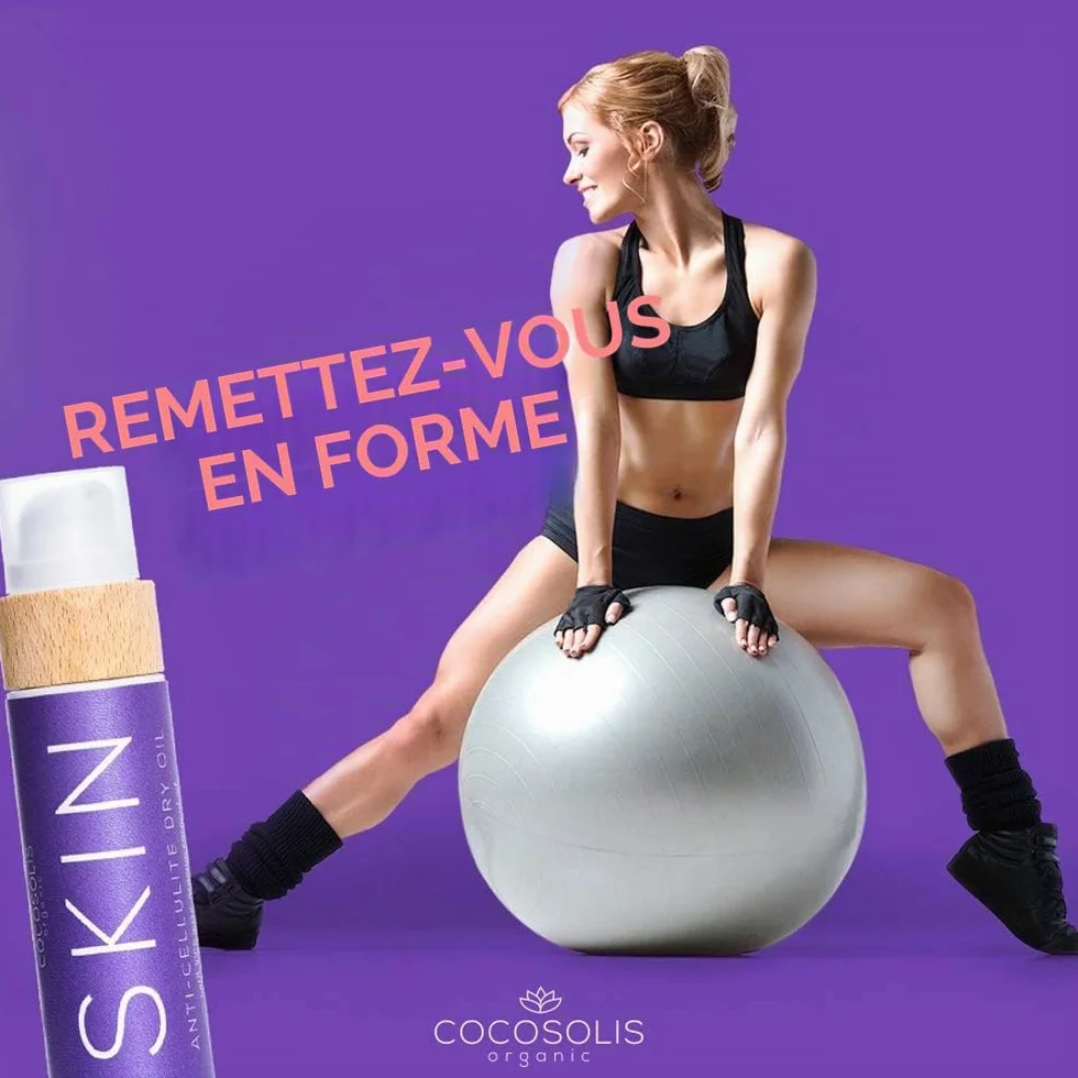 COCOSOLIS SKIN Crème Anti Cellulite Puissant - Huile Anti Cellulite au beurre de café, Crème et à la vitamine E - Raffermit et tonifie la peau, combat la cellulite (110)
