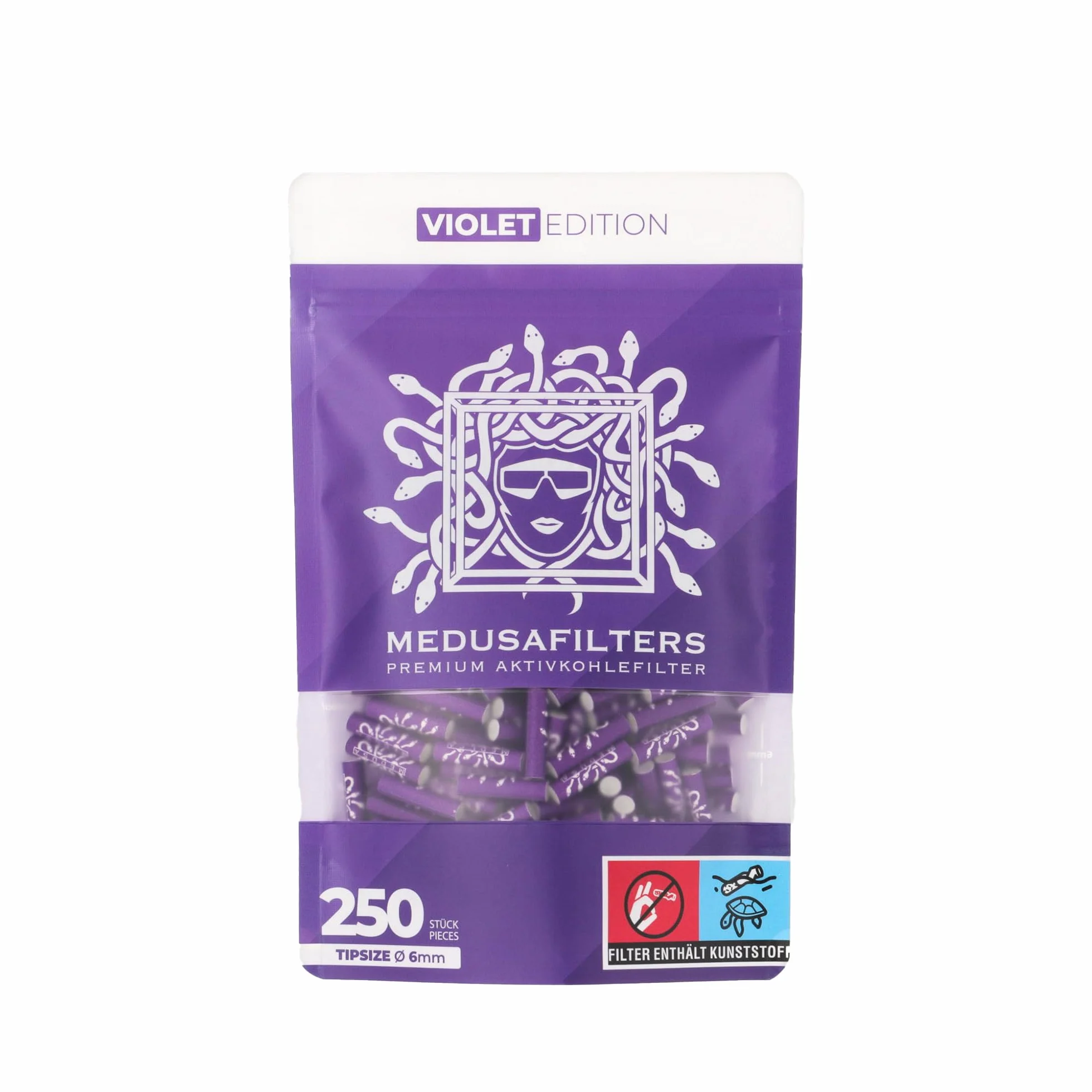 Medusafilters 250 filtres à charbon actif Ø 6 mm VIOLET Edition