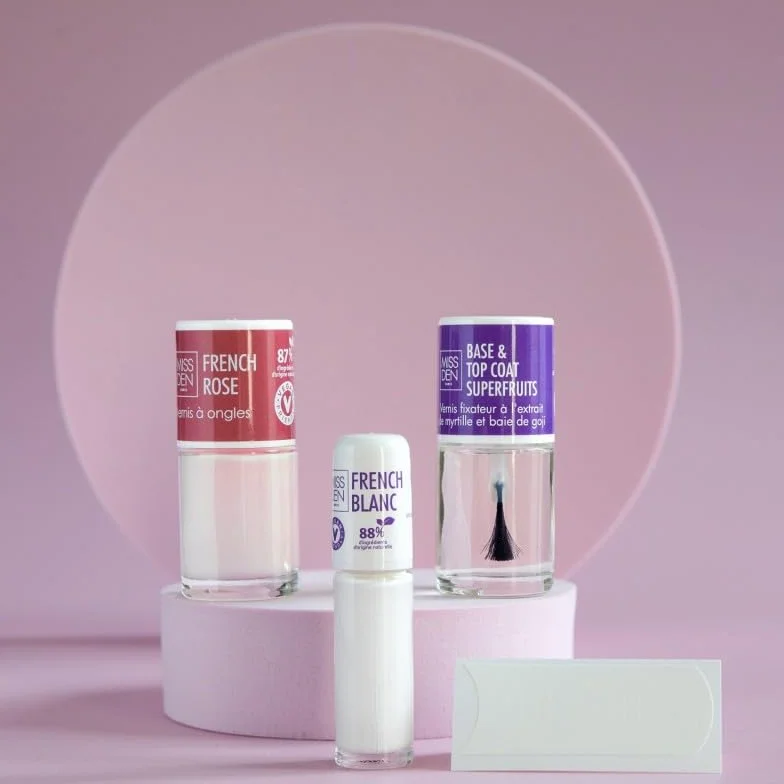 Miss Den Kit French Manucure - Autocollants Guides Inclus