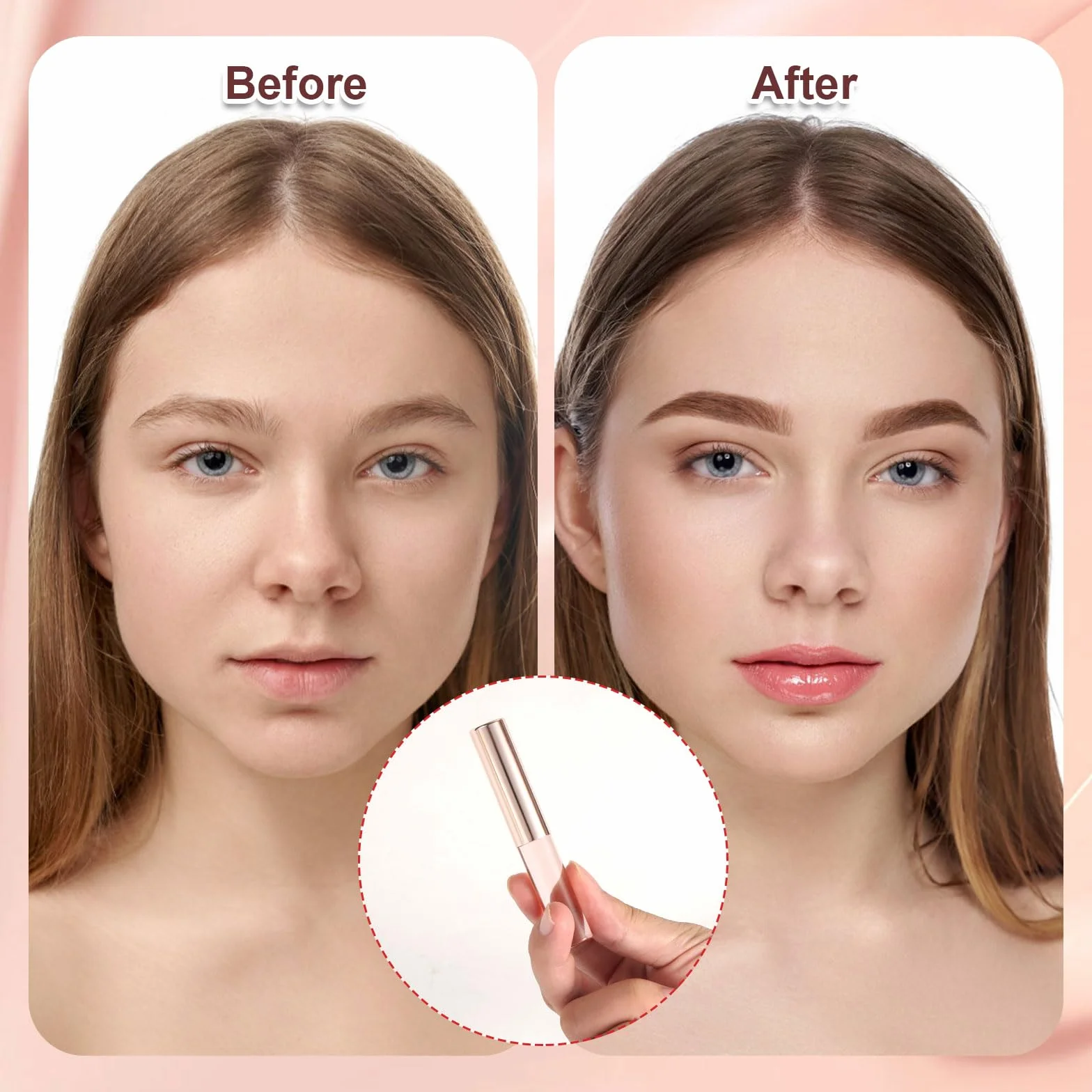 Pinceau à Lèvres en Silicone, Applicateur de Masque à Lèvres avec Capuchon, Pinceau de Maquillage Multifonctionnel