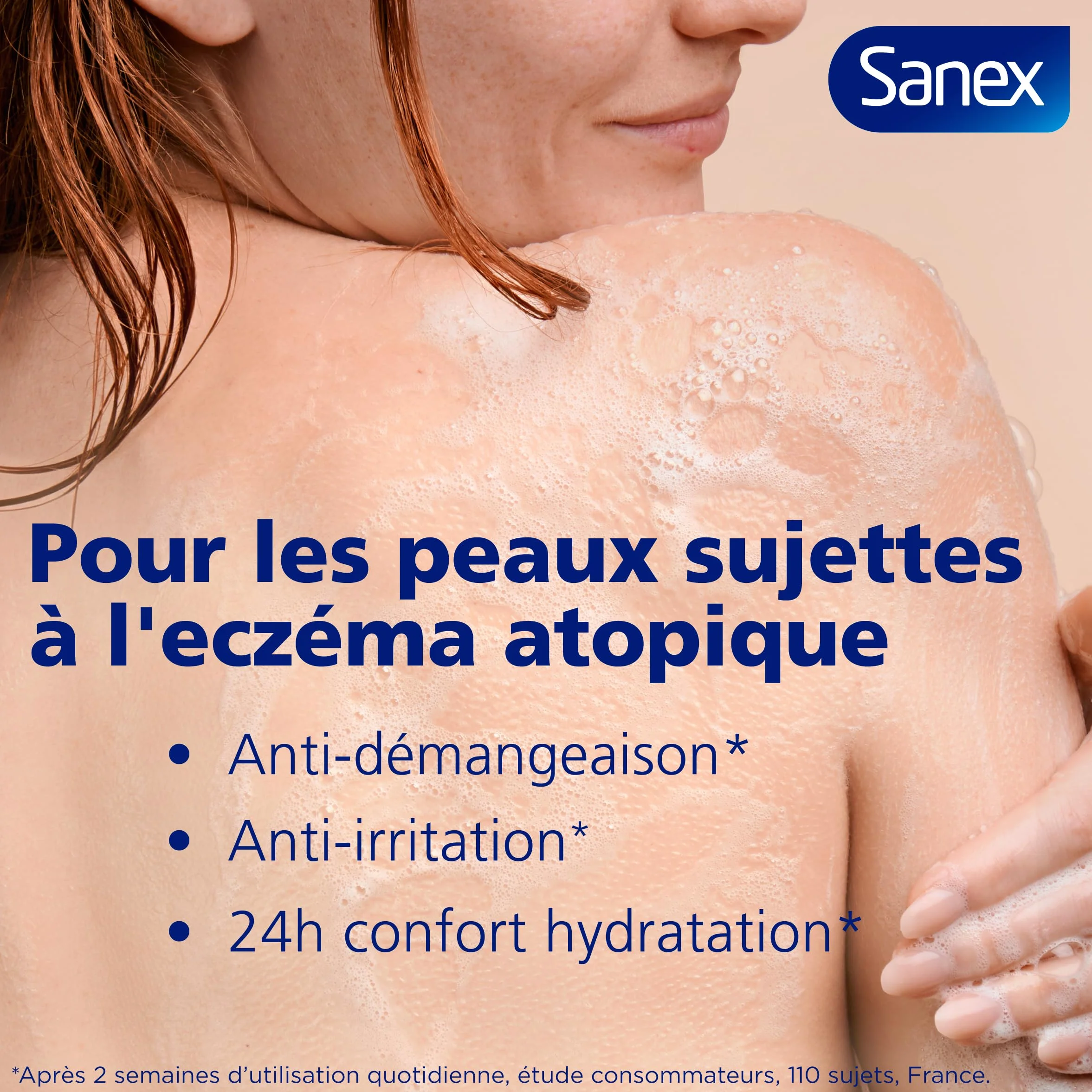 SANEX Derma Thérapie Huile de douche anti-démangeaisons anti-irritations Gel Douche Peaux sujettes à l’eczéma atopique hypoallergénique 425 ML