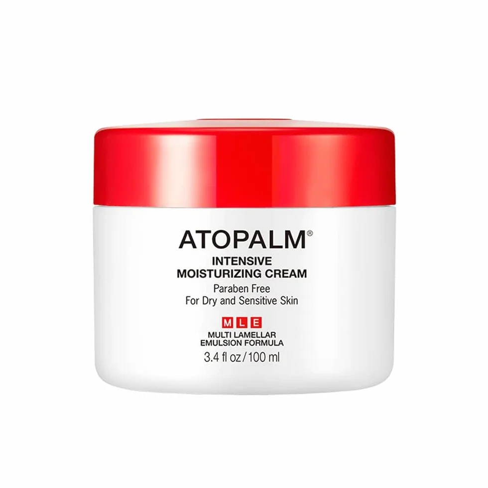 ATOPALM Crème Hydratante Intensive 100ml, Formule Originale, Crème Hydratante Riche, Douce, Régénère l'hydratation, Protège la Peau Contre Les Dommages et l'inconfort, Technologie MLE, Sans Paraben