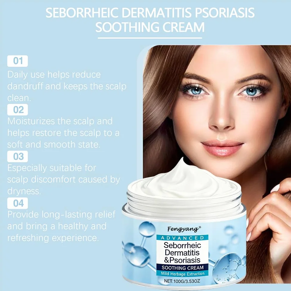 Crème Pour Le Cuir Chevelu Fengyang, Soulage Démangeaisons, Pellicules