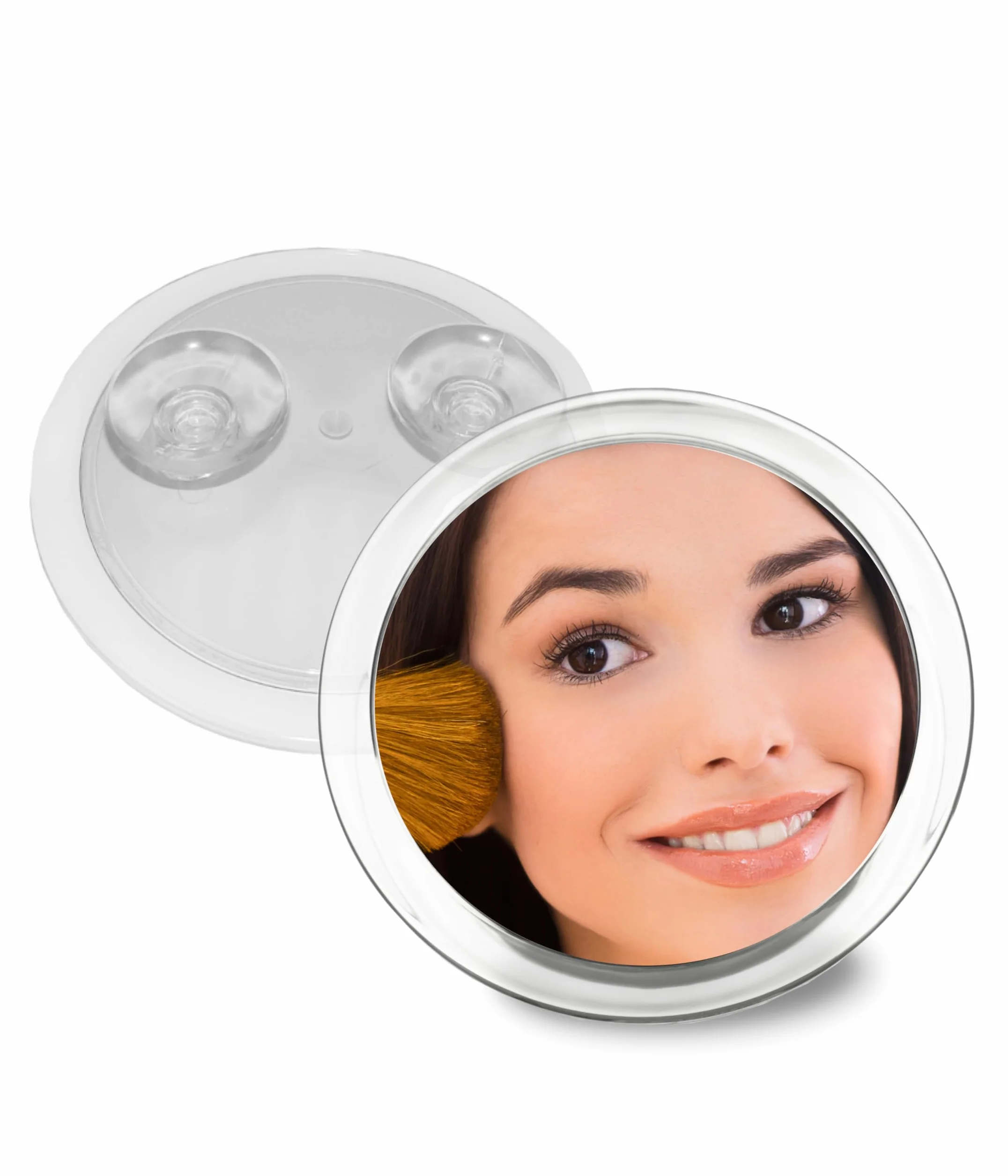 Miroir grossissant 15 cm 2 ventouses Plastique