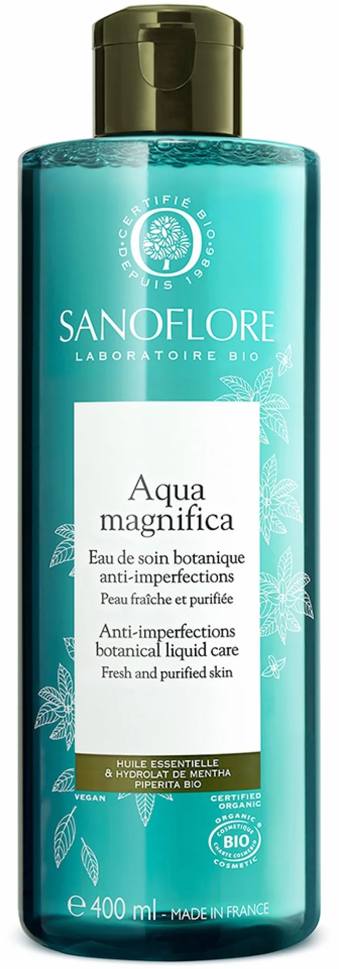 Sanoflore Aqua Magnifica Lotion Purifiante Anti-Imperfections Bio 400 ml