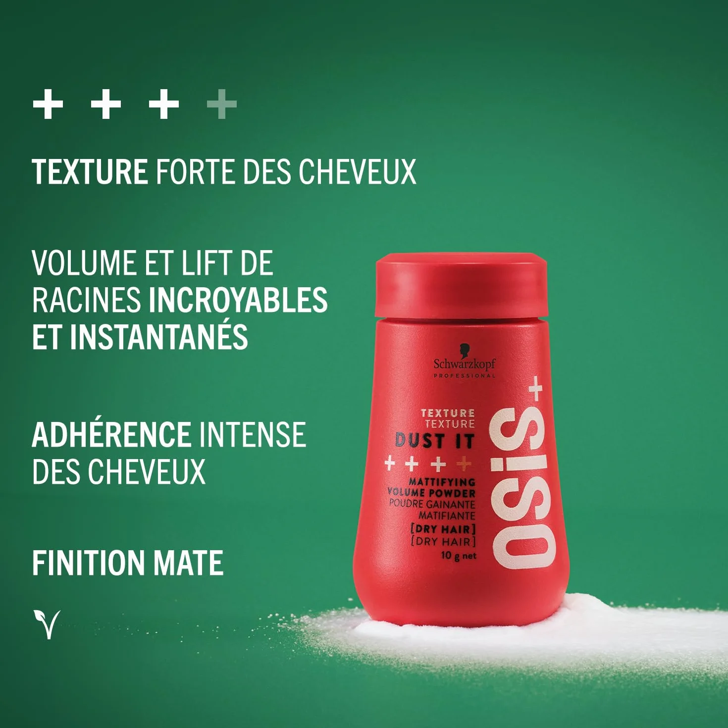 Schwarzkopf Professional OSiS Dust It Poudre Matifiante Cheveux Texturisante Volume Instantané Fixation Forte 10 g