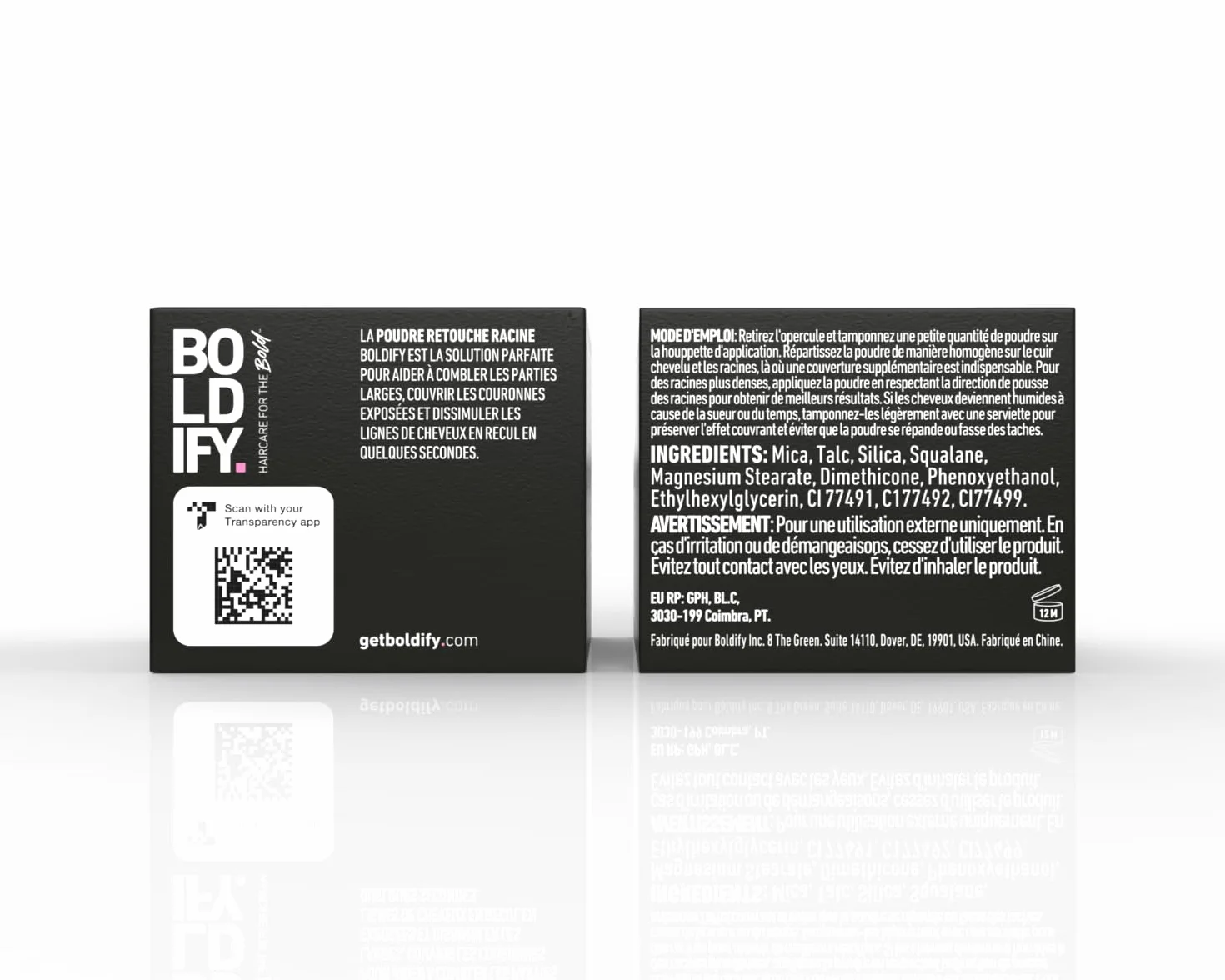 BOLDIFY Poudre de Racine de Cheveux Marron Foncé, Retouche Racines Instantanée, Camoufle Cheveux Gris, 4g