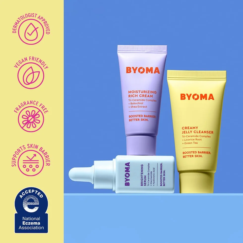 BYOMA So Bright Set – Ensemble de soins de la peau Barrier Repair 30 ml, 15 ml, 15 ml