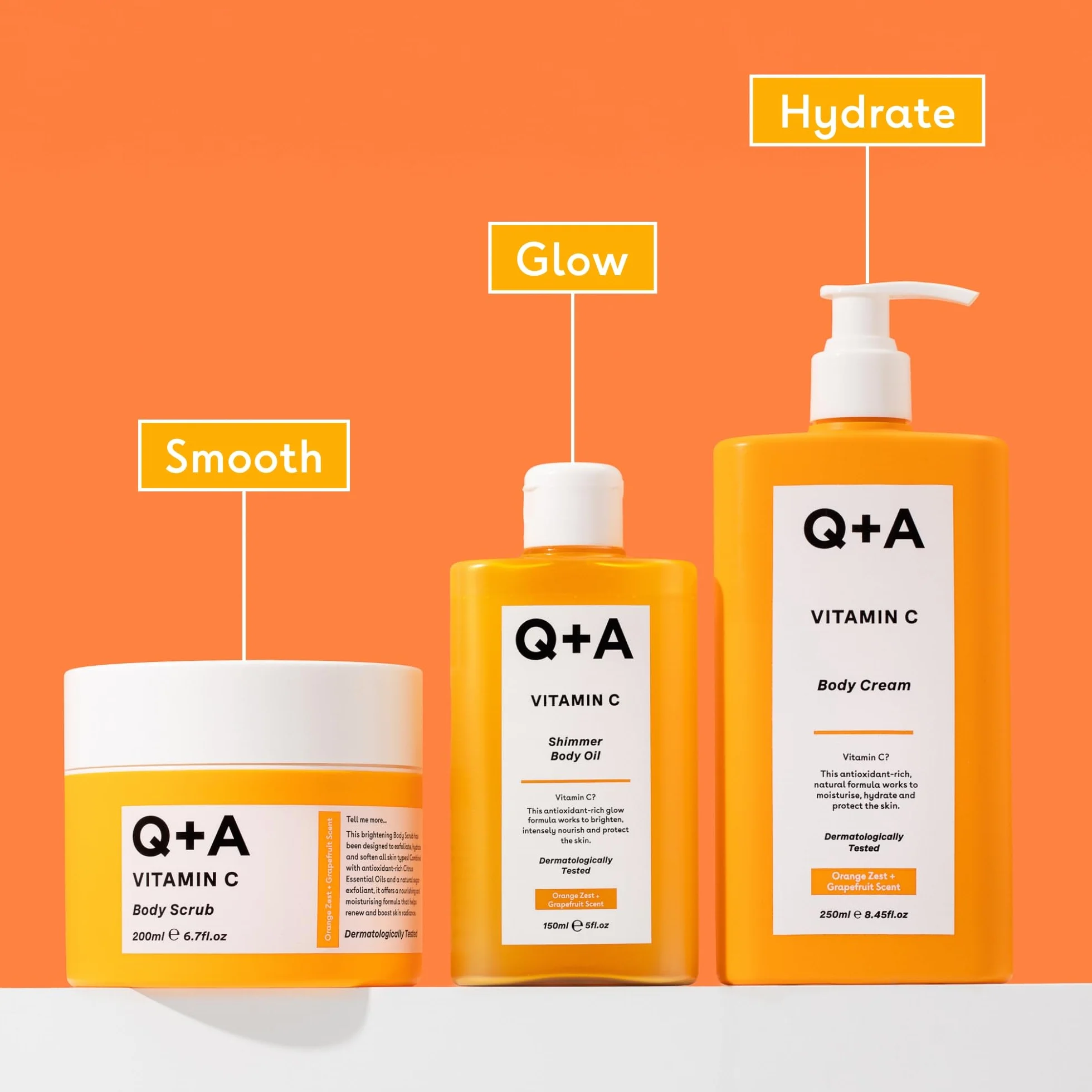 Gommage corporel à la vitamine C exfoliant éclaircissant hydratant au sucre 200 ml
