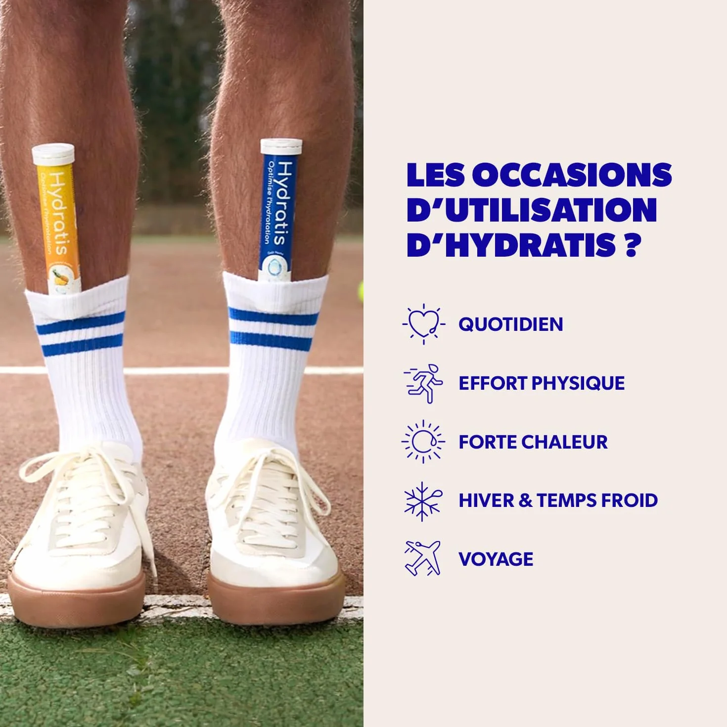 HYDRATIS Pastilles Hydratation Electrolytes Mangue Passion Isotonique Sport Récupération 20 Pastilles