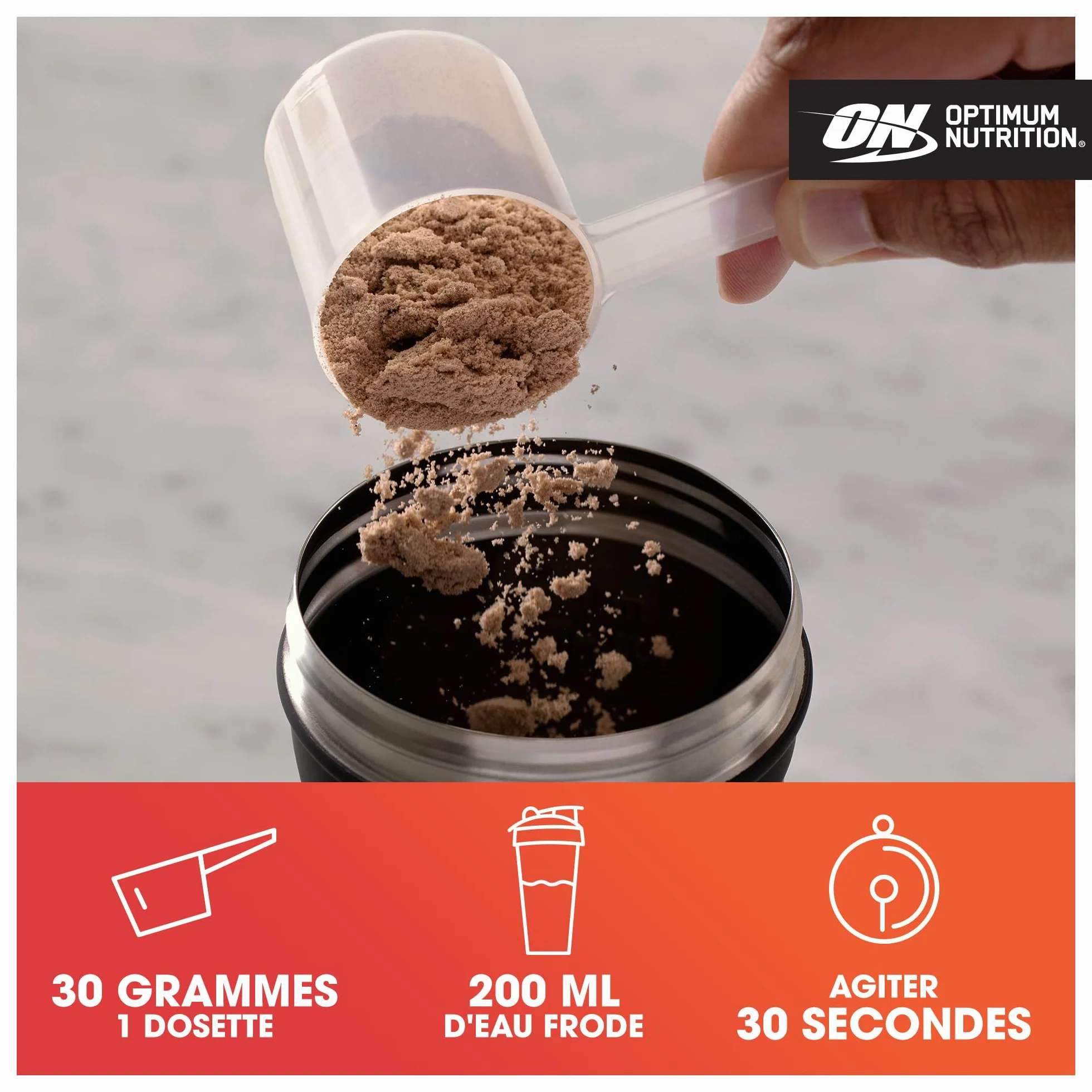 Optimum Nutrition Gold Standard 100% Whey Protéine en Poudre, Double Chocolat Riche, 899g