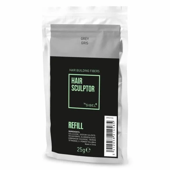 Sibel Hair Sculptor Hair Building Fibers Grey Refill 25gr