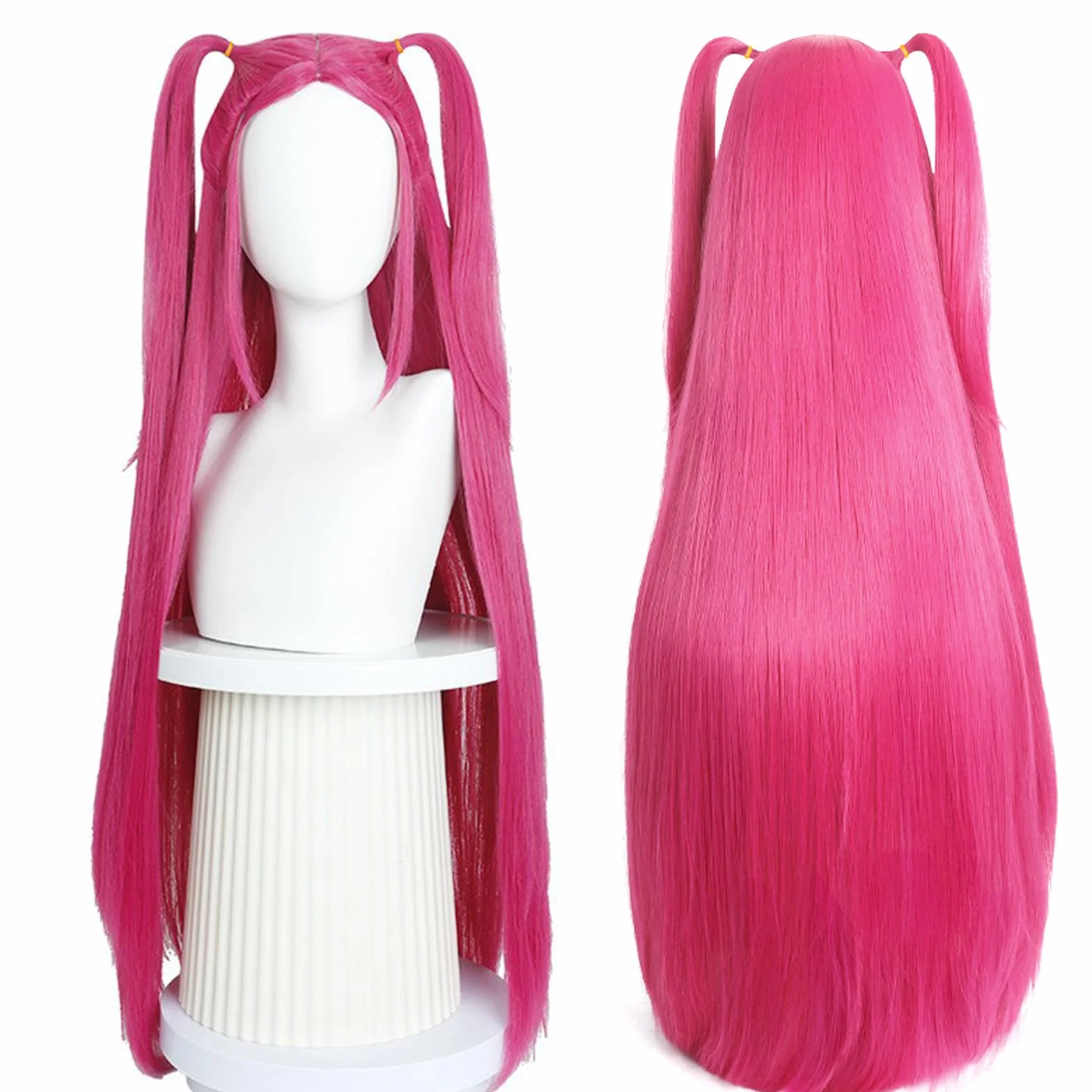 Perruque Miira Huntters, Miira Perruque Pour Les Fans, Cheveux Longs Droits Wig, pour Halloween et Carnaval (B)