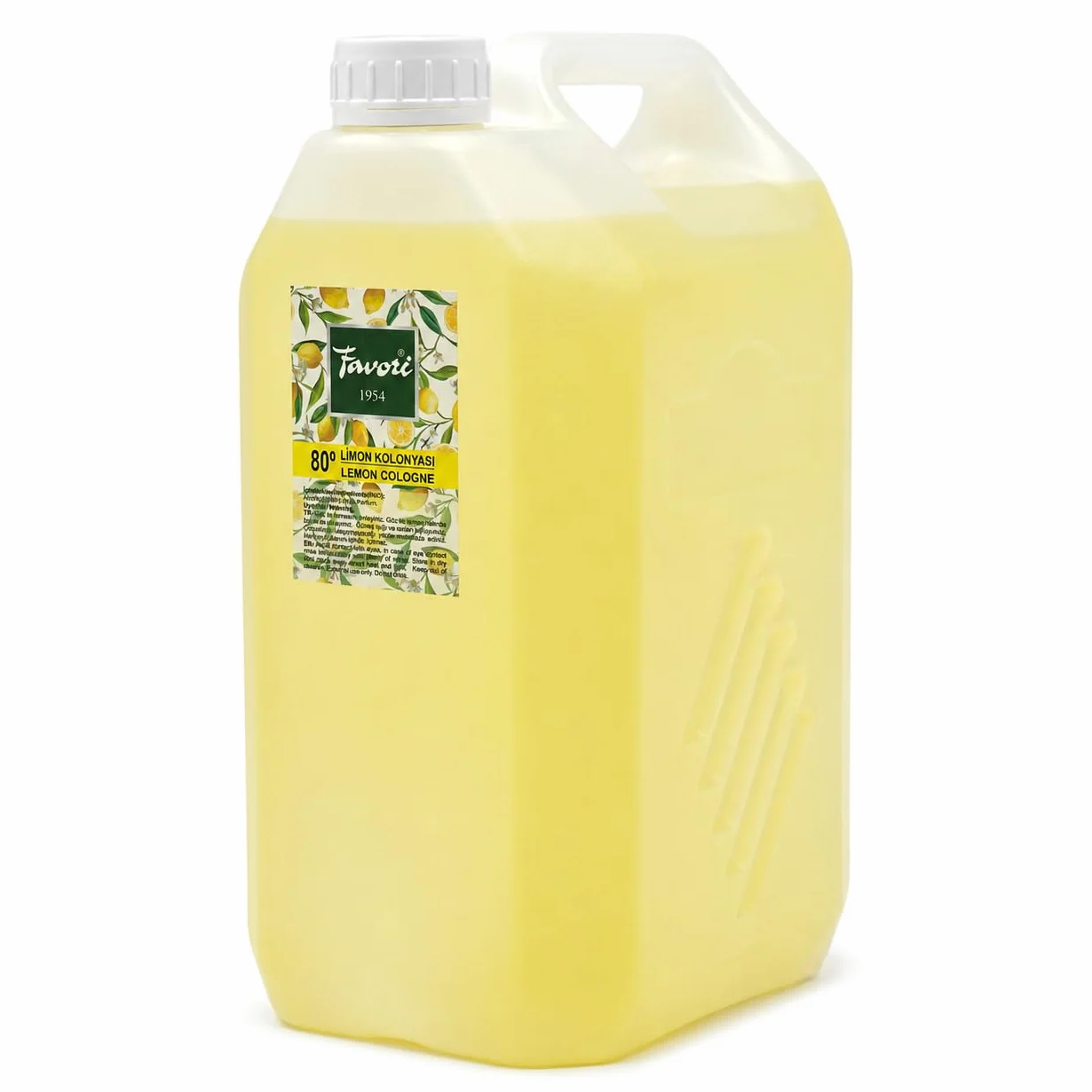 UZMAN Cologne préférée 80° Citron Cologne à partir de 1954, 5L Eau de citron Eau de Cologne Unisexe Parfum Citron Cologne Après Rasage