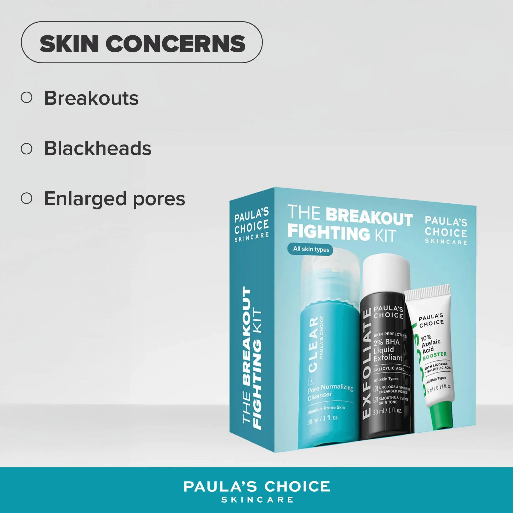 Paula's Choice Anti-Imperfections Réduit les Imperfections Pores Dilatés Taches Brunes Acide Salicylique Azélaïque Tous Types de Peaux Format Voyage