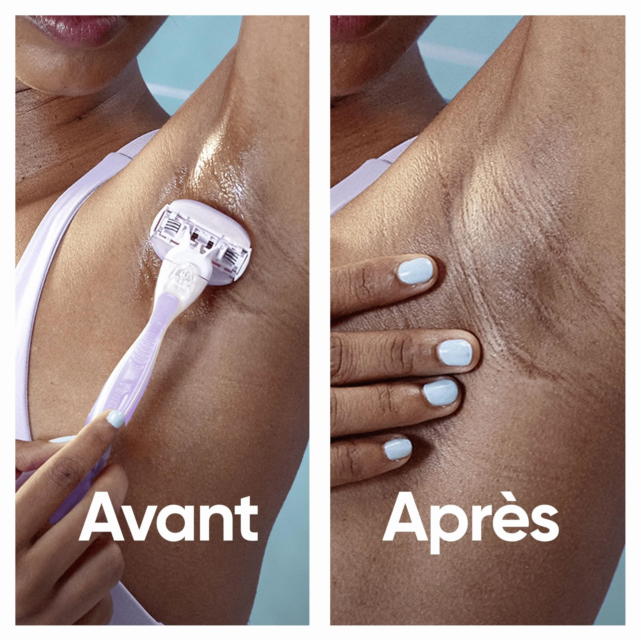Gillette Venus Lames de Rasoir Femme ComfortGlide Breeze Pack de 4 Rechanges Cartouche Gel Parfumé Bande Lubrifiante Mousse Rase 30 Jours