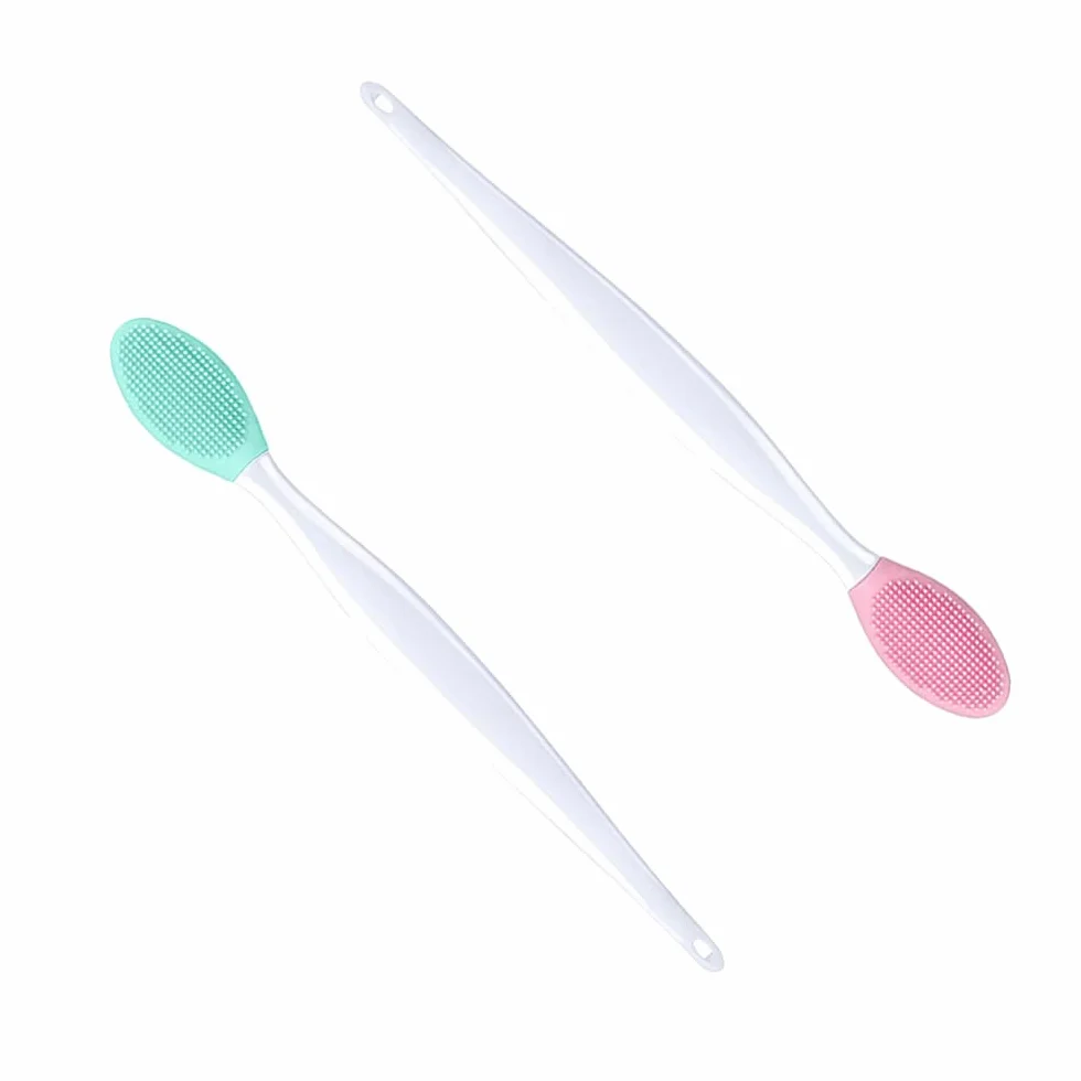 Pinceau À Lèvres Exfoliant Double Face en Silicone 2 Pcs