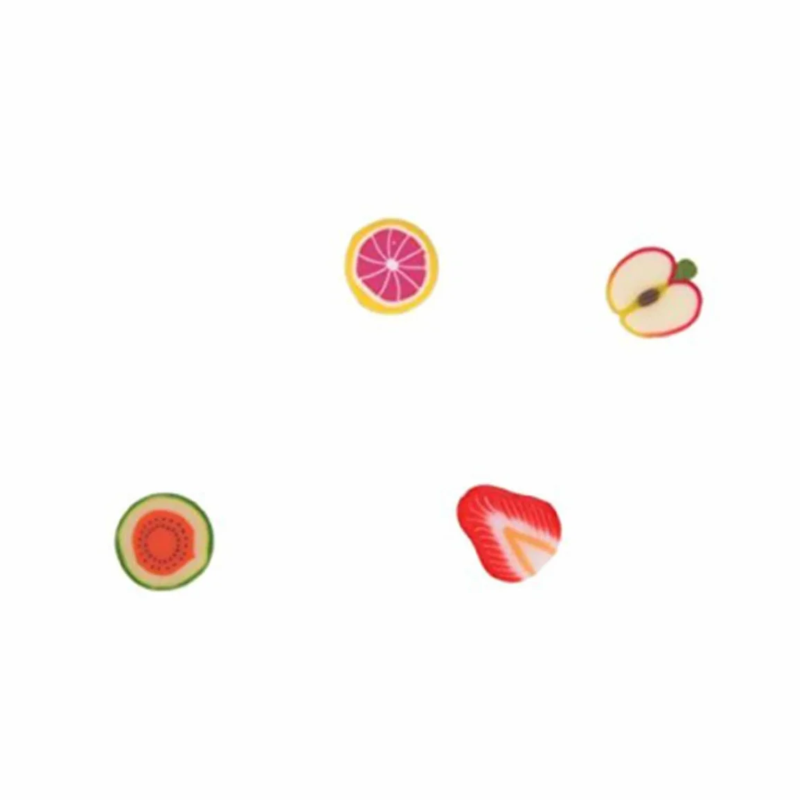 Ongle Fruits Frais 3D Mini Tranches Argile Polymère 12 Motifs Créative