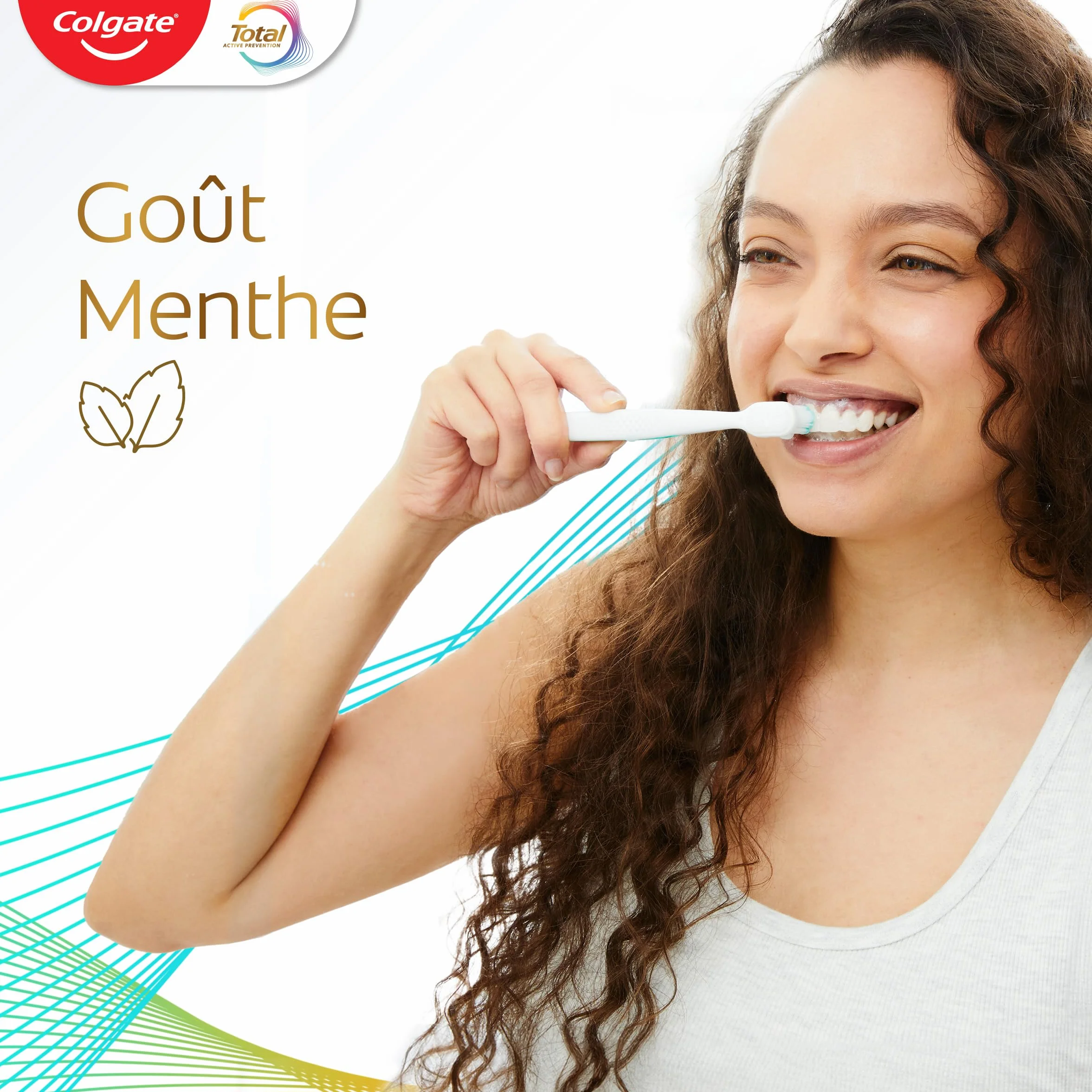 COLGATE Total Prévention Dentifrice 24h Active Blancheur Naturelle 3x75ml