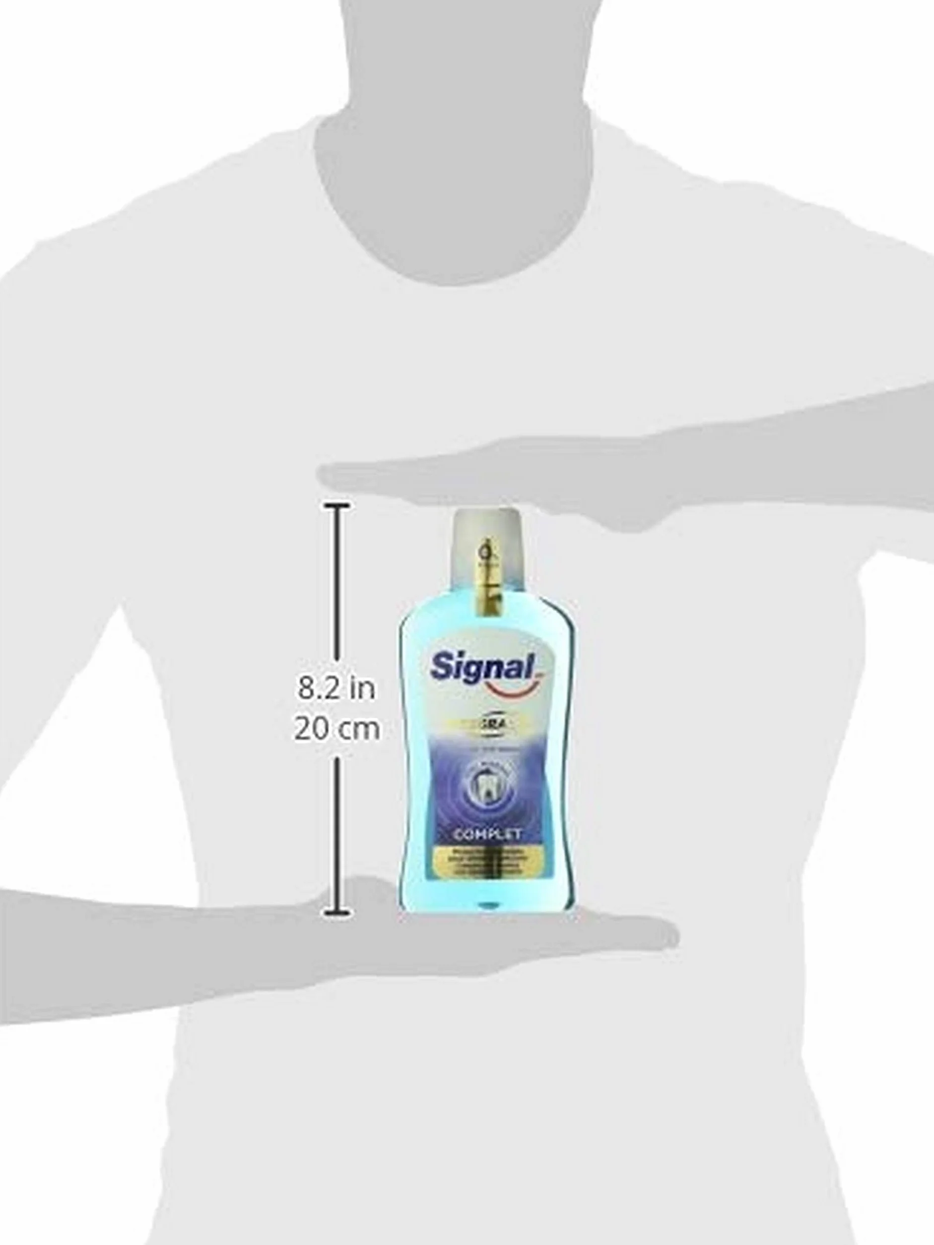 SIGNAL Bain de Bouche Intégral 8 Anti-Plaque Sans Alcool 500ml