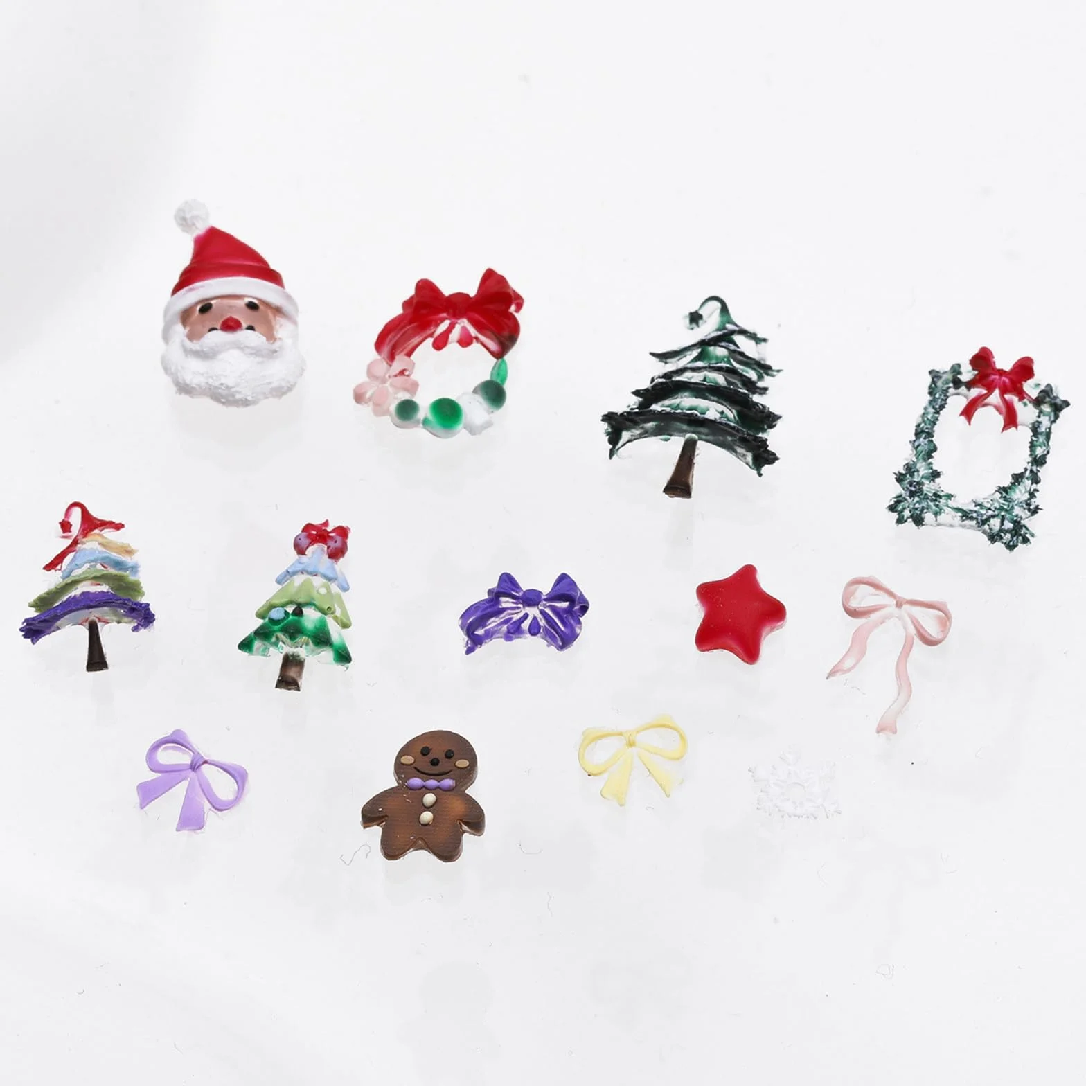 Moule en silicone 3D pour ongles créatifs en forme de fleur de Noël