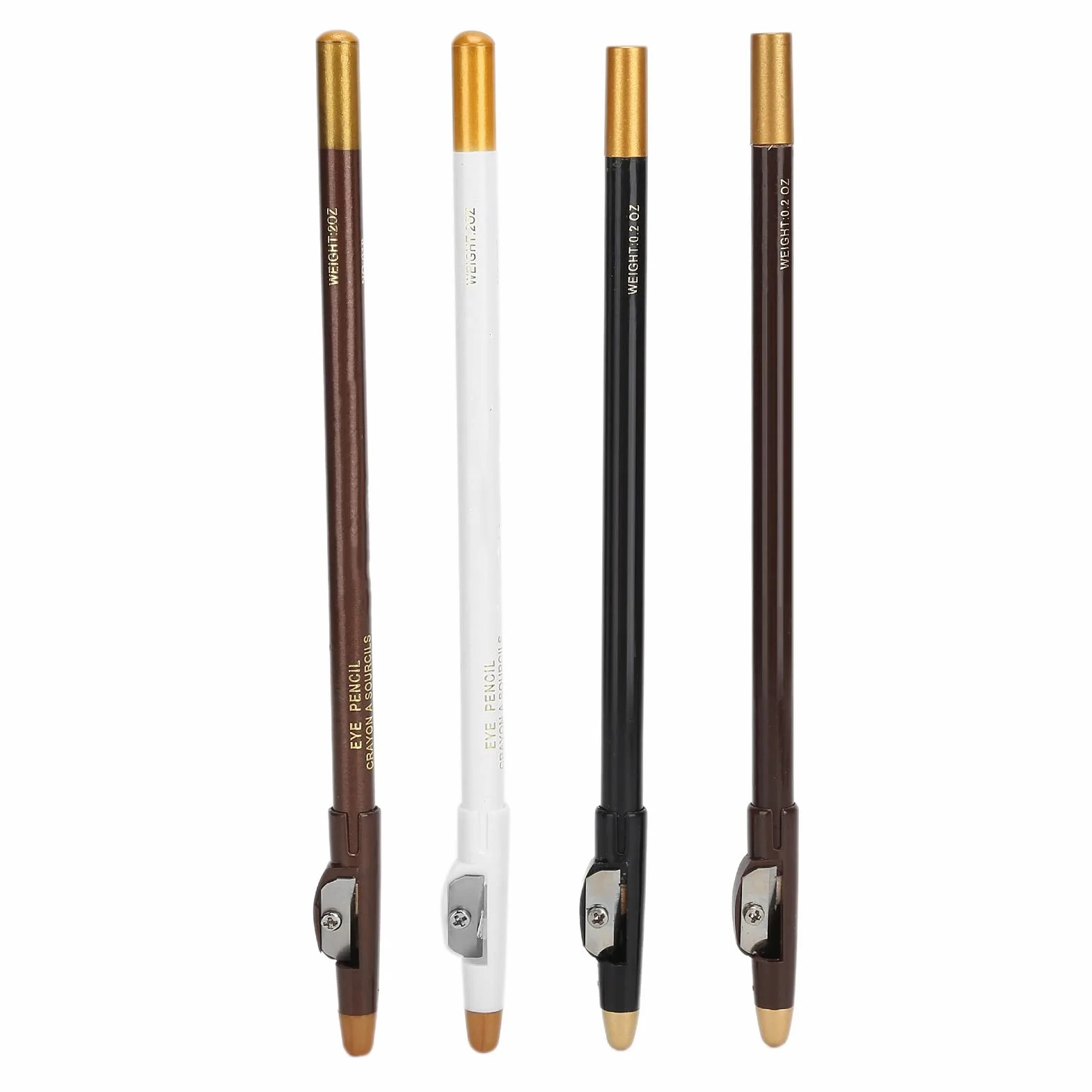 Crayon de Barbier 4 Pièces pour Contour de Barbe avec Taille-crayon