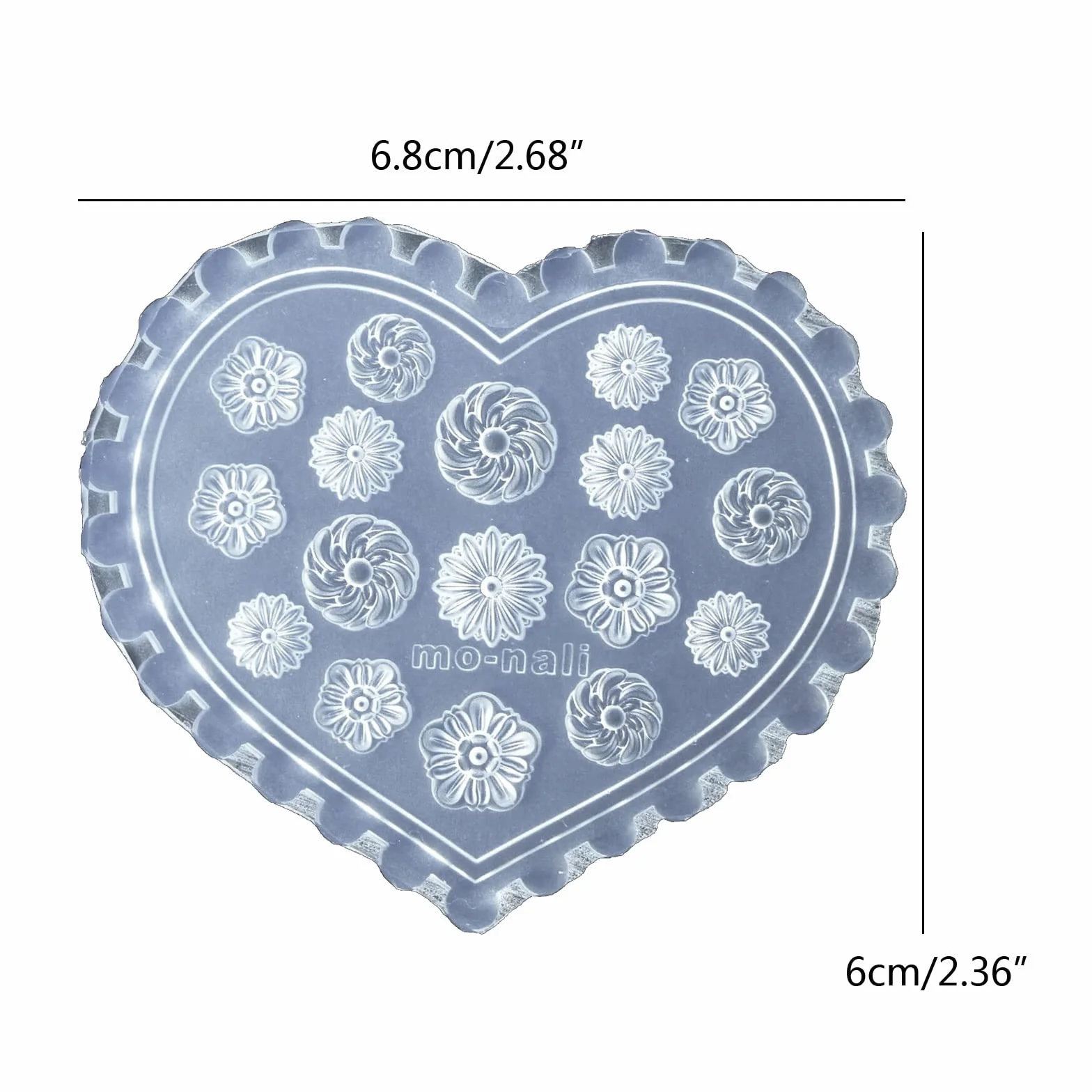 Moule en silicone 3D motif fleurs pour décoration d'ongles