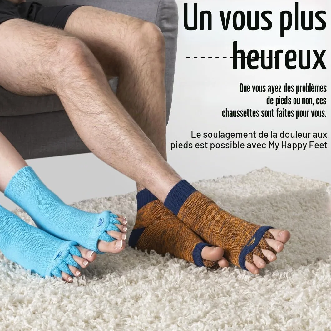 My Happy Feet Light Grey Régulier Femme (lot de 2)