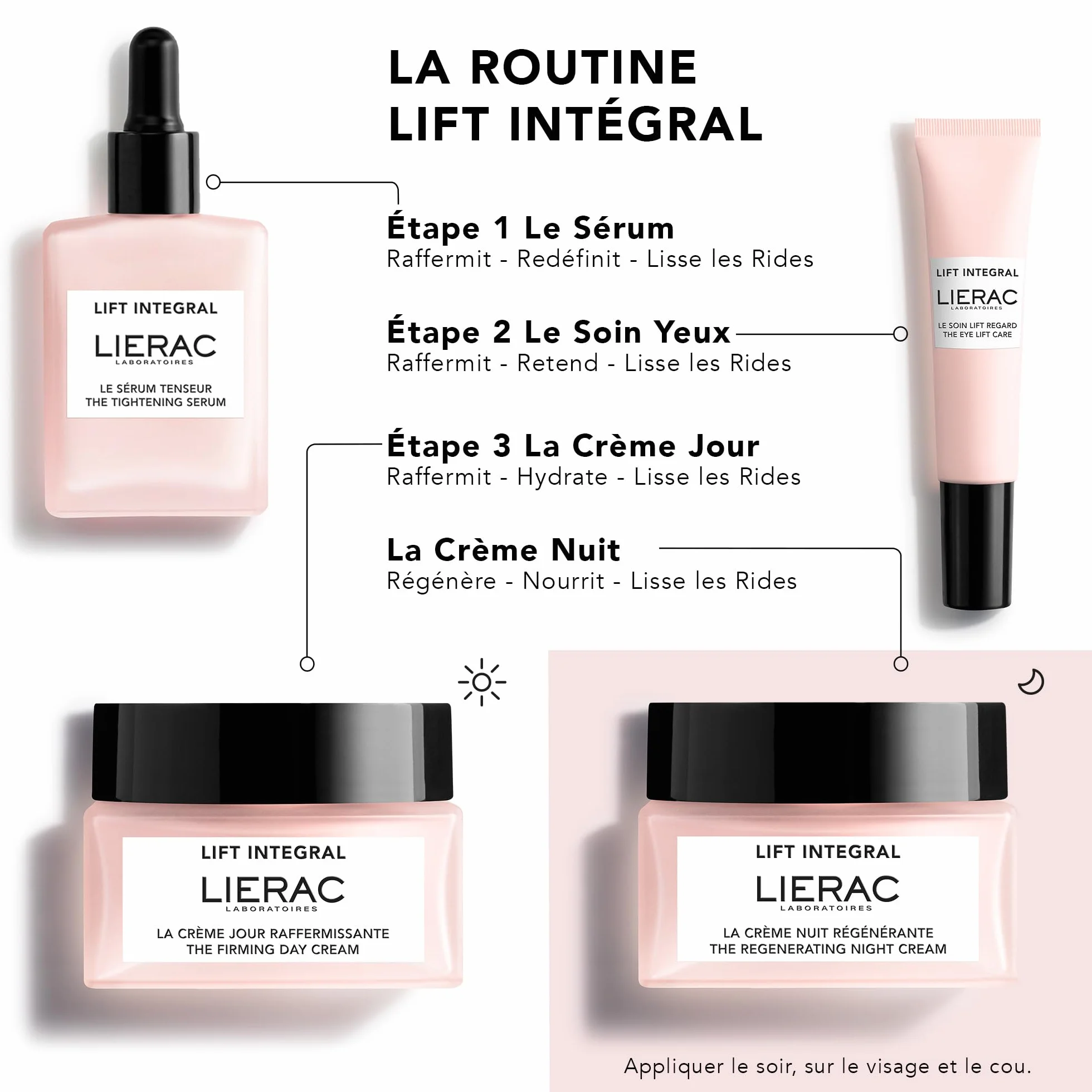 Lierac - Lift Integral - Recharge de la Crème Nuit Régénérante 50ml - Soin Visage - Régénère - Nourrit - Lisse les rides - 97% d’ingrédients d’origine naturelle - Tous types de peaux même sensibles