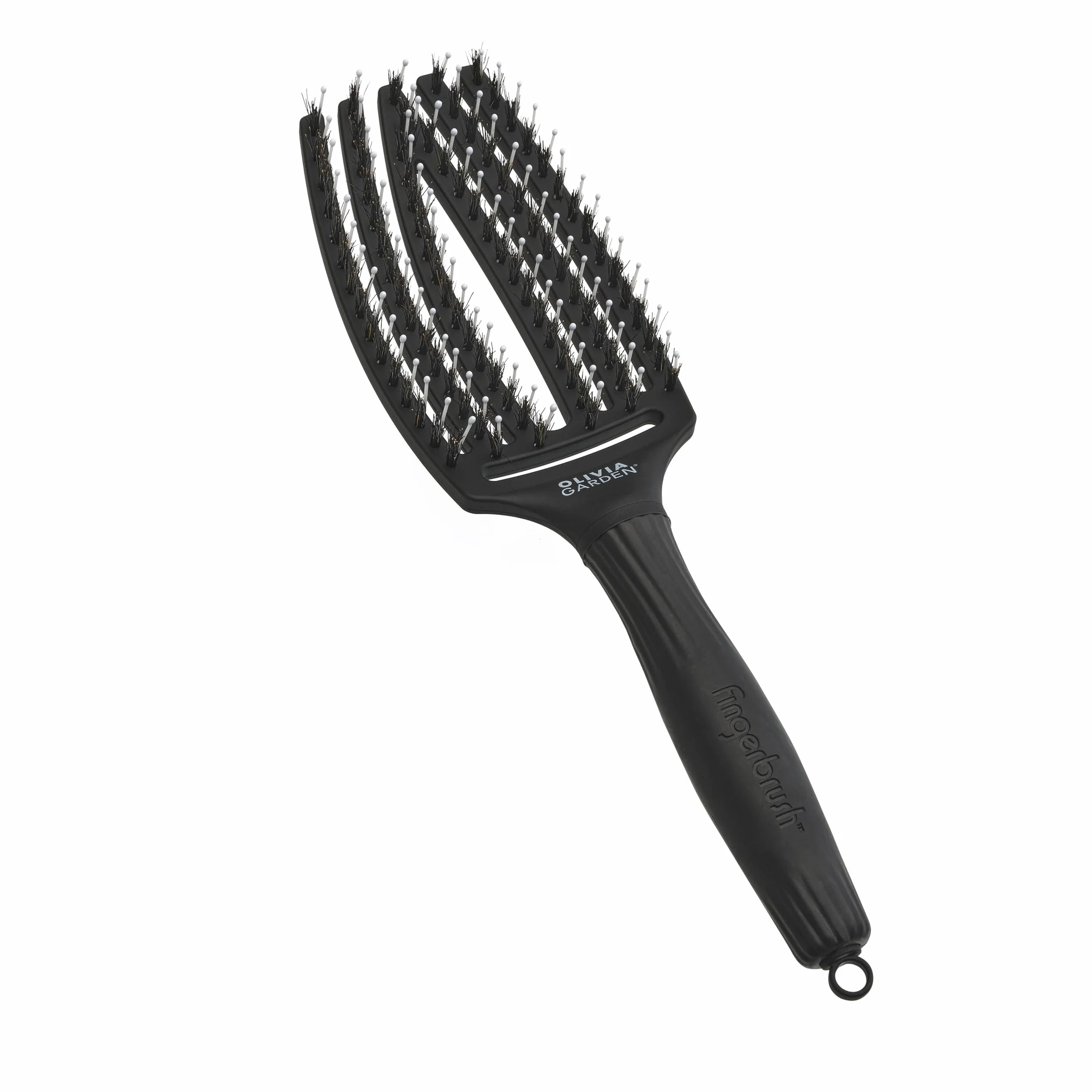 Olivia Garden Fingerbrush Care Iconic Detangling Hairbrush Boar Nylon Bristles