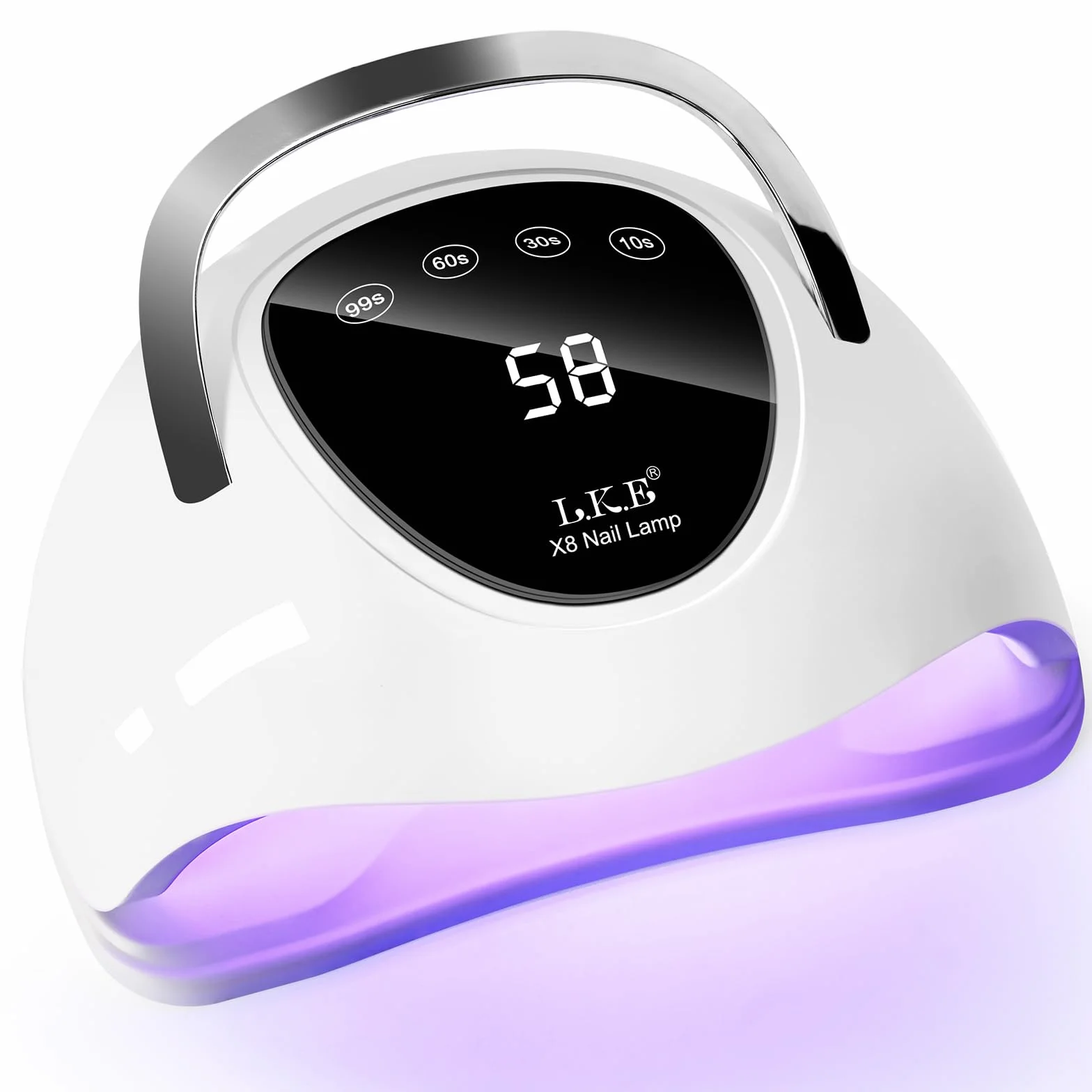 Lampe UV Ongles Gel, 108W Professionnelle Lampe UV Ongles avec 4 Minuteries, Écran LCD, Séchage Rapide pour Vernis Semi Permanent, Gel Vernis