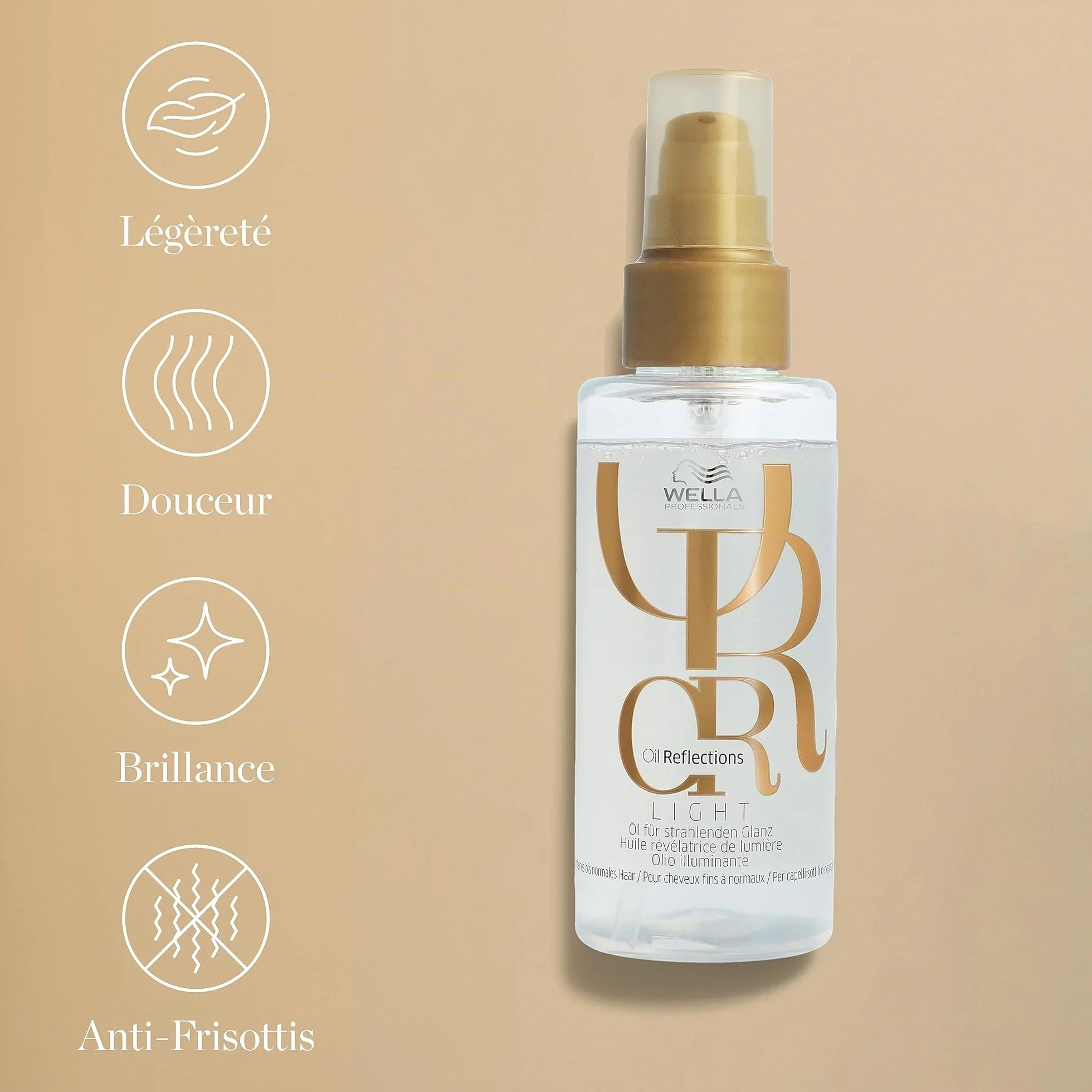 Wella Professionals OIL REFLECTIONS Huile capillaire légère pour cheveux fins à normaux