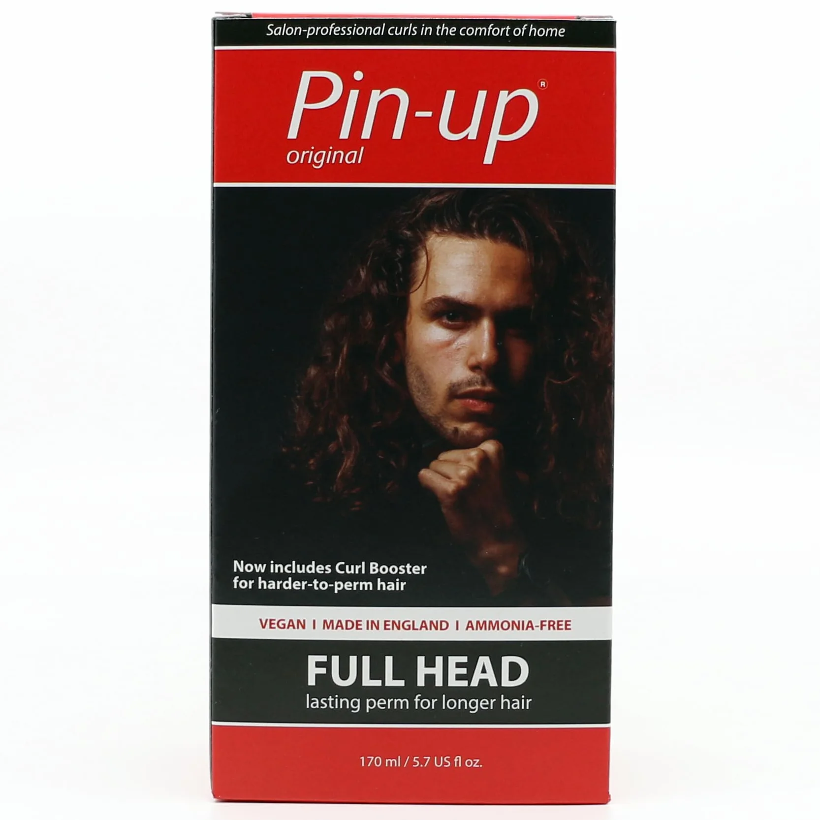 Pin Up Kit de permanente à domicile pour tête complète, kit de permanente à domicile pour des boucles naturelles et durables, riche en protéines pour des cheveux doux et brillants, pack duo de 170 ml