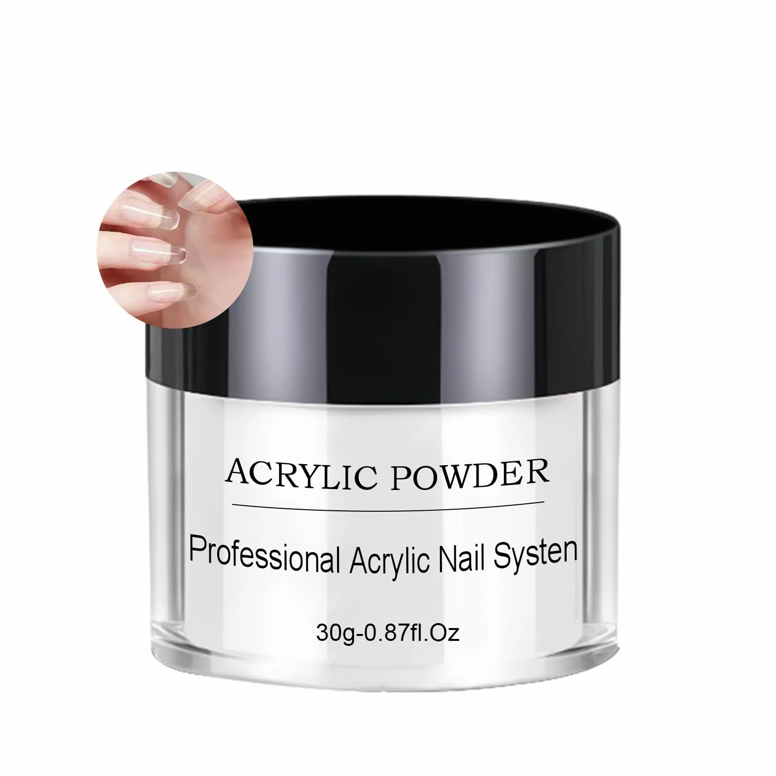 Poudre Acrylique pour Ongles Professionnelle Extension Acrylique Sculpture 3D Claire Débutants Sans Lampe