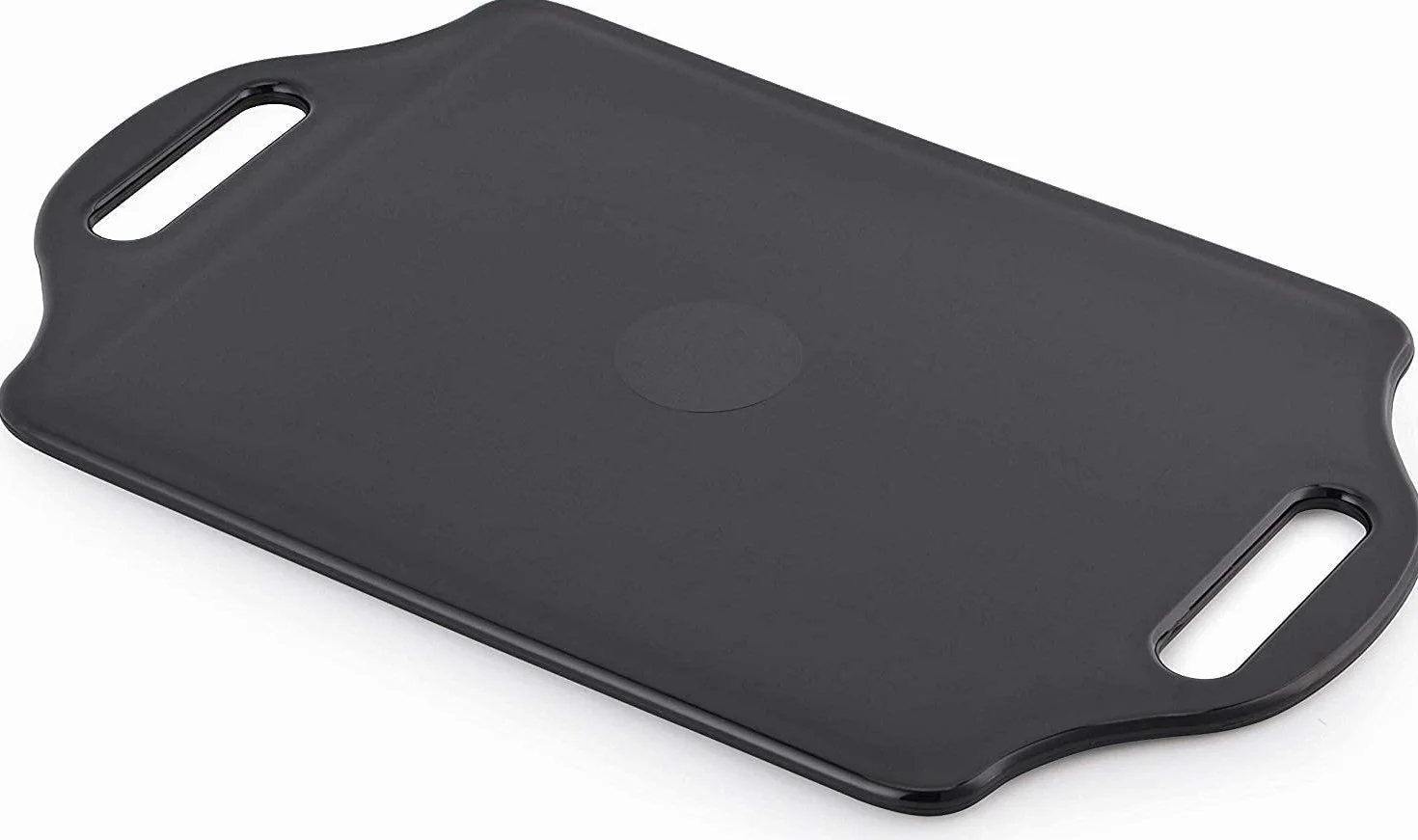 Mirrorvana XL Miroir à Main Professionnel 35 cm x 21 cm Noir pour Barbier et Salon de Coiffure
