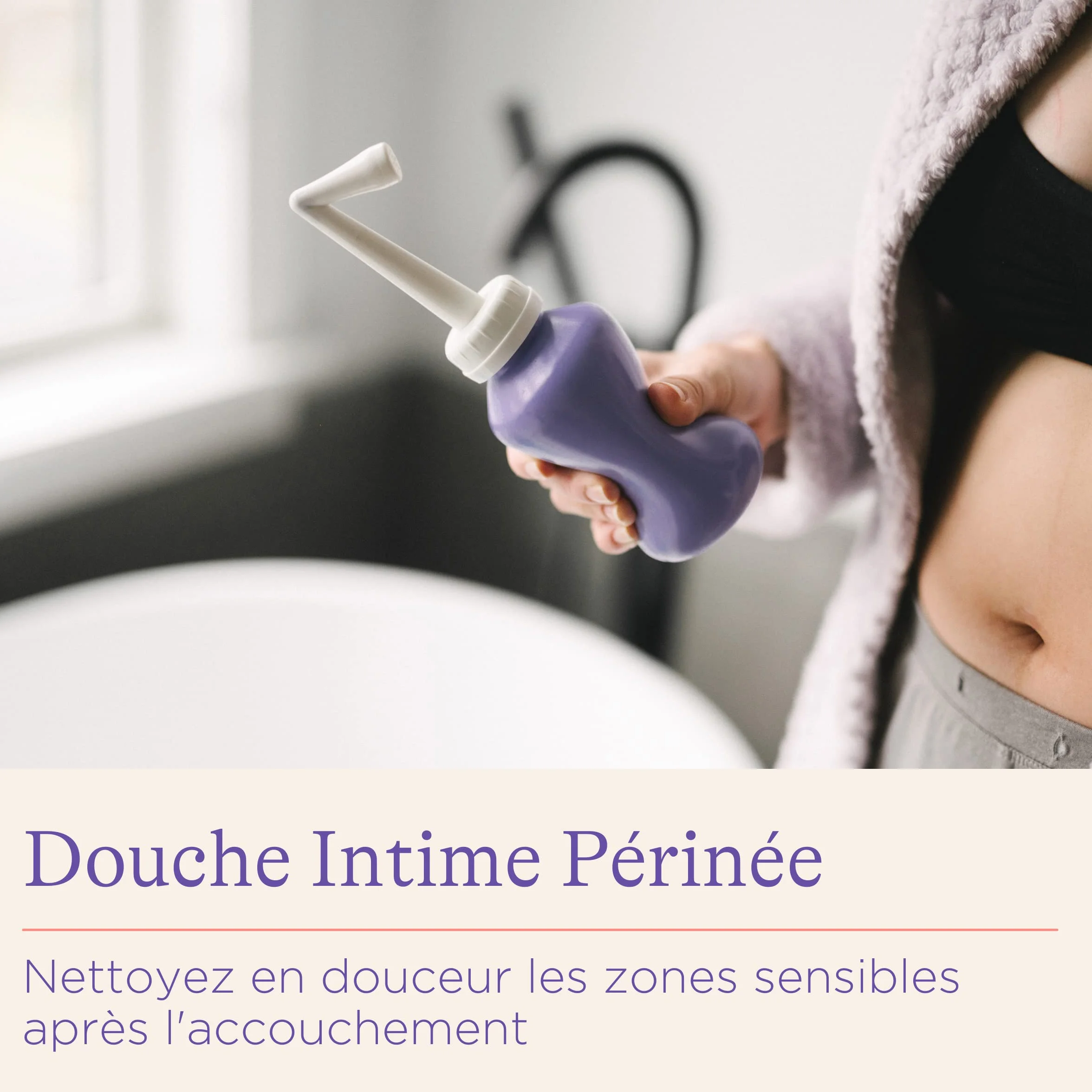 Lansinoh Douche Intime Périnée Post-Accouchement Bouteille Lavage Bec Incliné 360° Anti-Fuite Sans BPA