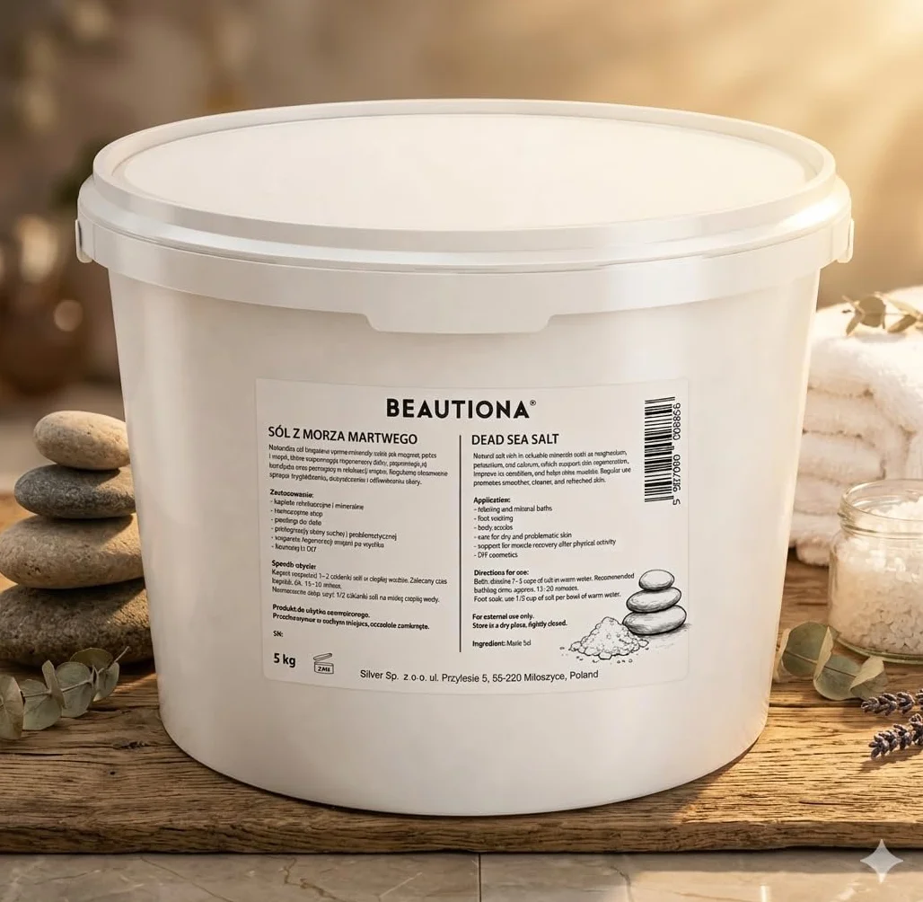Sel de la Mer Morte 5 kg naturel – Sel de bain riche en minéraux pour bain, spa, gommage corporel & soin de la peau