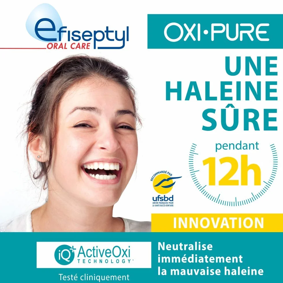 Efiseptyl Spray Buccal Protection Halitose Oxi-Pure Haleine Fraîche 12h 9 ml